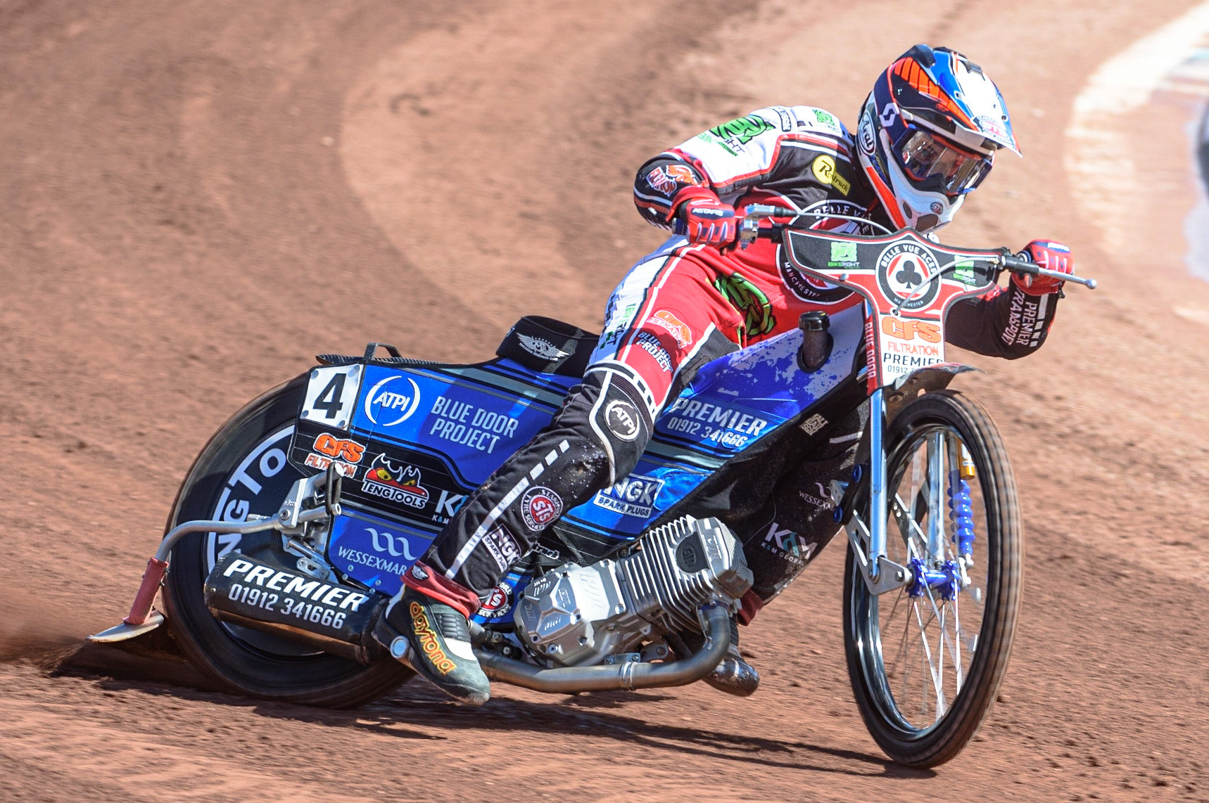 Photo: Ian CharlesSteve Worrall In ActionDiscovery Networks Eurosport Speedway Season Launch, National Speedway Stadium, Manchester Wednesday  12  May  2021
