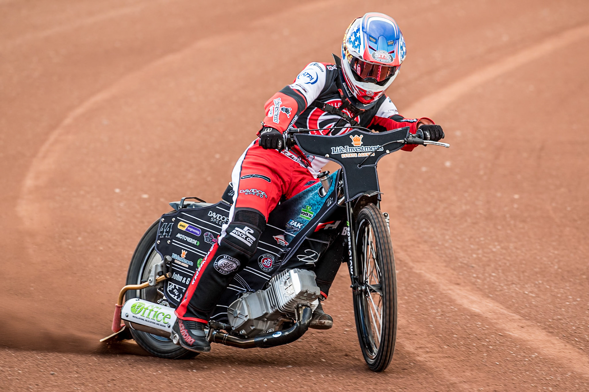 Freddy Hodder in action during the Belle Vue Aces Media Day at the National Speedway Stadium, Manchester on Wednesday 12th March 2025. (Photo: Ian Charles | MI News)