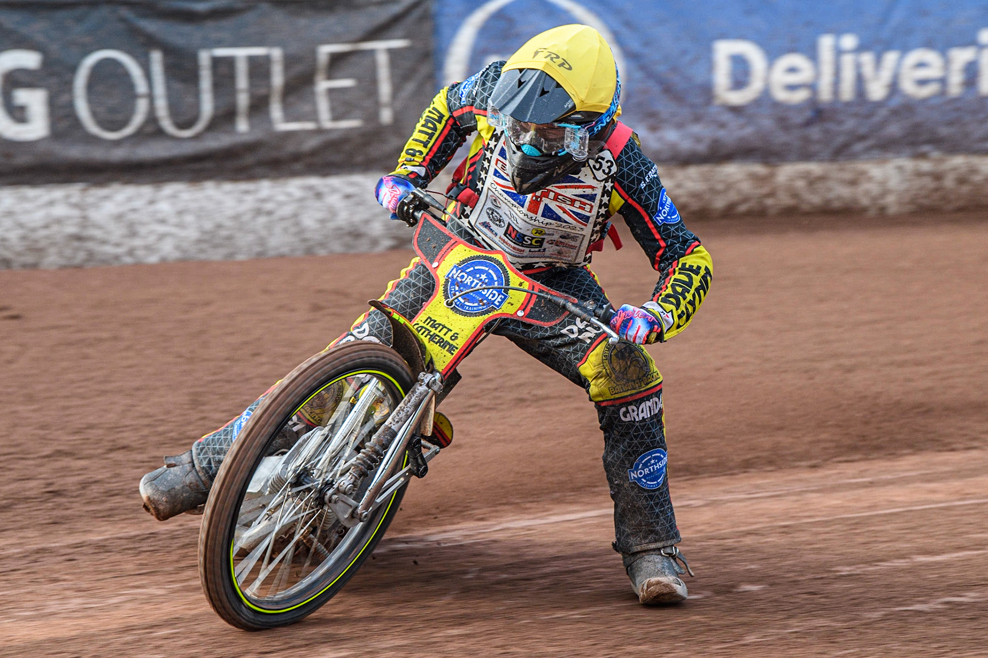 Laylen Richardson in action  during the British Youth Speedway Championships at the National Speedway Stadium, Manchester on Friday 21st July 2023. (Photo: Ian Charles | MI News)