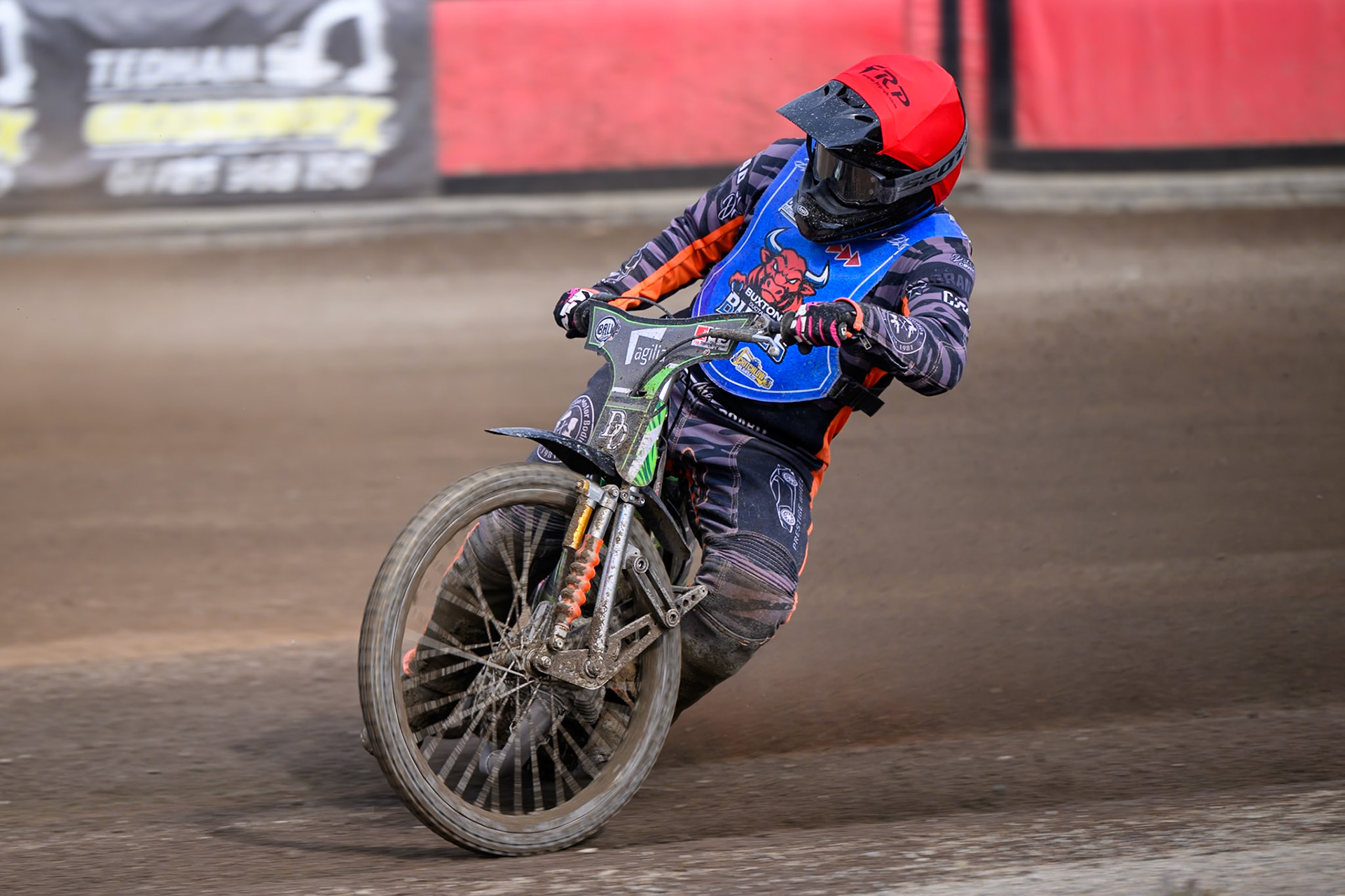 Jack Roberts of Buxton Bulls in action during the WSRA National Development League match between Buxton Bulls and King's Lynn Young Stars at Hi-Edge Speedway, Buxton on Sunday 9th August 2026. (Photo: Ian Charles | MI News)