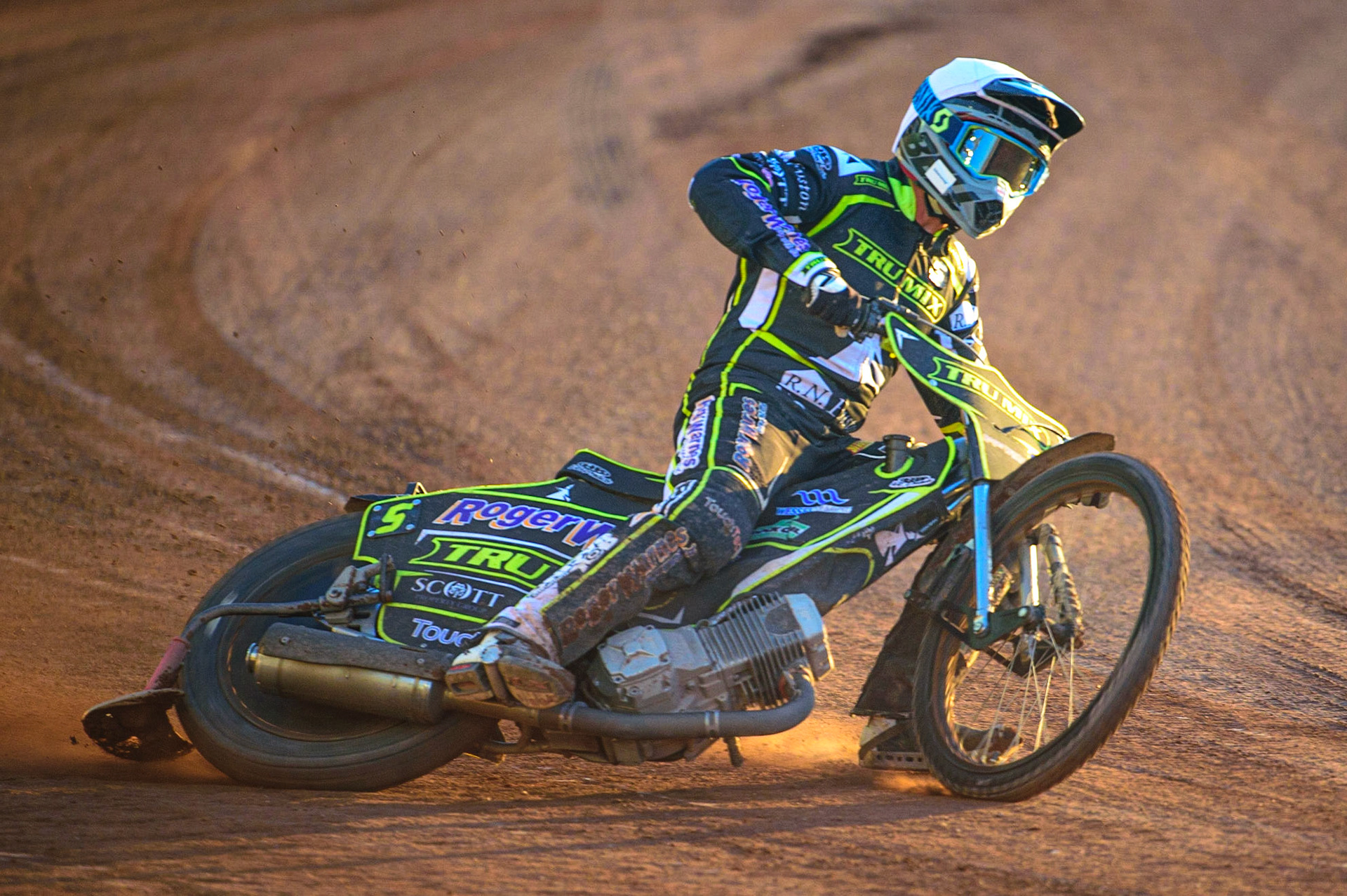 Troy Batchelor  in action for Ipswich TruMix Witches  during the SGB Premiership match between Belle Vue Aces and Ipswich Witches at the National Speedway Stadium, Manchester on Monday 8th August 2022. (Credit: Ian Charles | MI News)