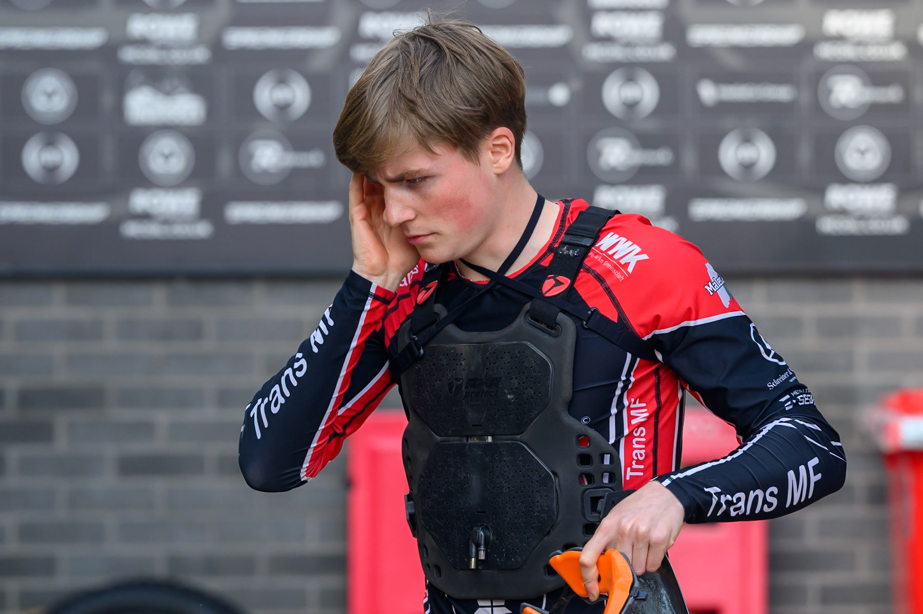 Norick Blödorn of Belle Vue Aces during the Rowe Motor Oil Premiership match between Belle Vue Aces and Leicester Lions at the National Speedway Stadium, Manchester on Monday 3rd August 2026. (Photo: Ian Charles | MI News)