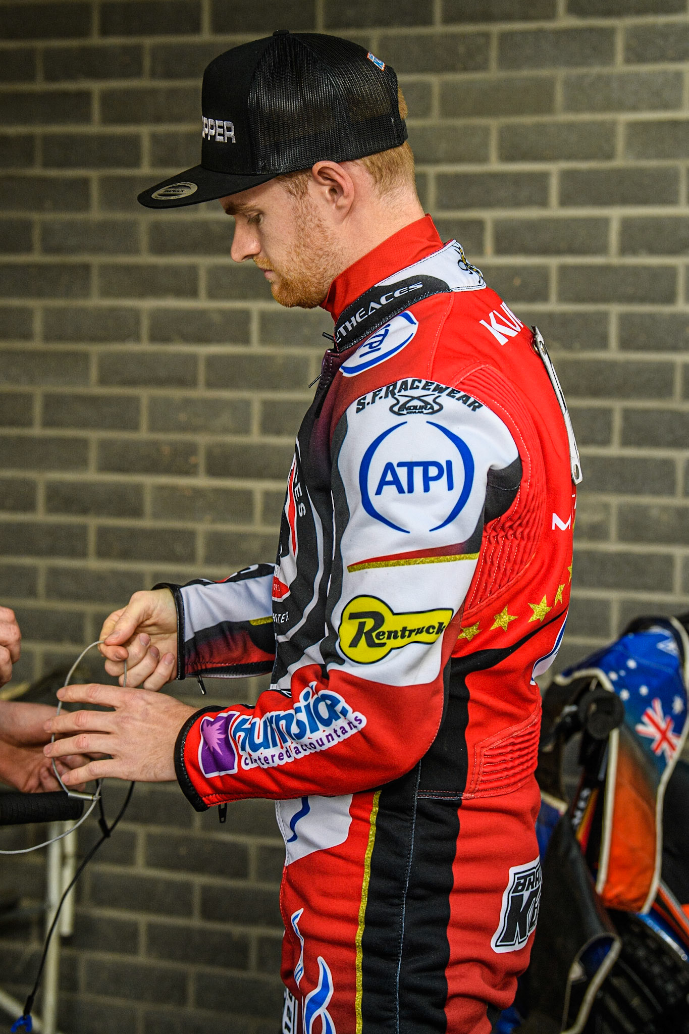 Brady Kurtz prepares to race during the Sports Insure Premiership match between Belle Vue Aces and Wolverhampton Wolves at the National Speedway Stadium, Manchester on Monday 3rd July 2023. (Photo: Ian Charles | MI News)