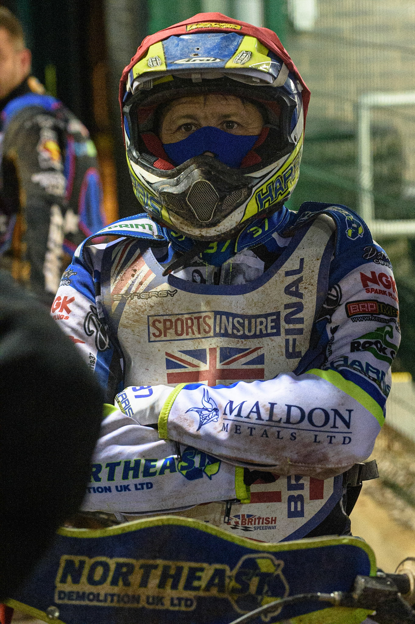MANCHESTER, UK. AUGUST 16TH   Dan Bewley  waits to go out in the semi final during the Sports Insure British Speedway Finals at the National Speedway Stadium, Manchester on Monday 16th August 2021. (Credit: Ian Charles | MI News)