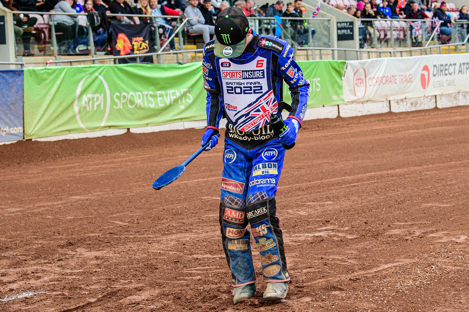 Dan Bewley  selects gate 2 during the Sports Insure British Speedway Final, at the National Speedway Stadium, Manchester, on Sunday 18th September 2022. (Credit: Ian Charles | MI News )
