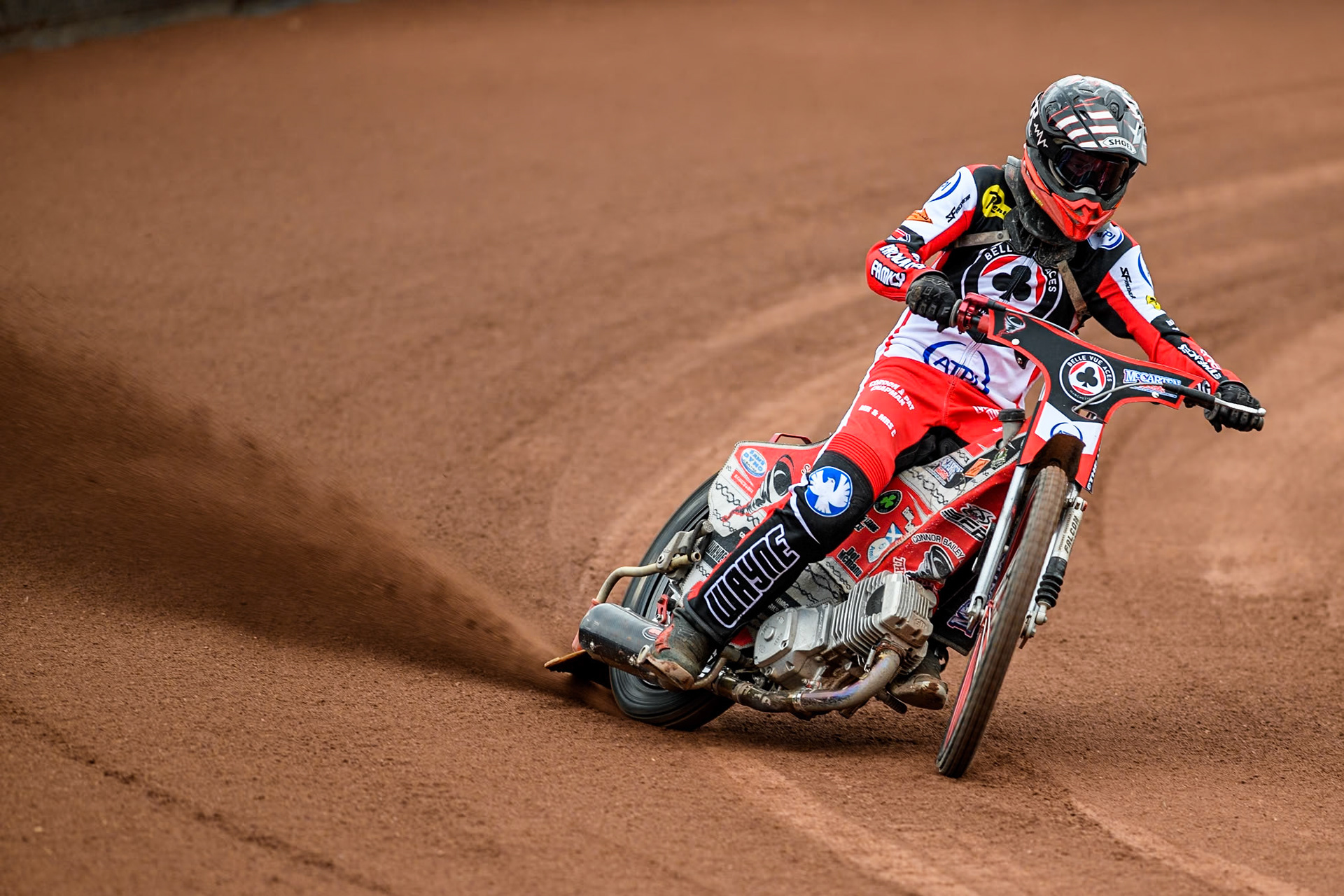 Belle Vue Aces' rider Connor Bailey in action during the Belle Vue Aces Media Day at the National Speedway Stadium, Manchester on Monday 11th March 2024. (Photo: Ian Charles | MI News)