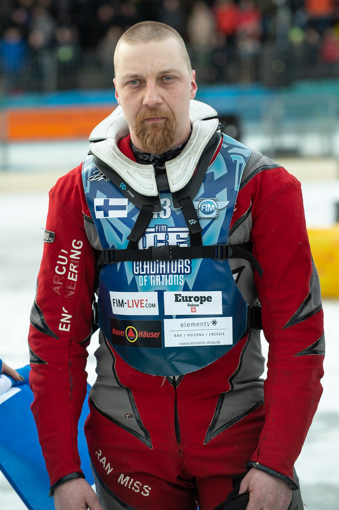 BERLIN GERMANY  - February 29  Matti Isoaho of Finland  during theIce Speedway of Nations (Day 1) at the Horst-Dohm-Eisstadion, Berlin,  on Saturday 29 February 2020. (Credit: Ian Charles | MI News)