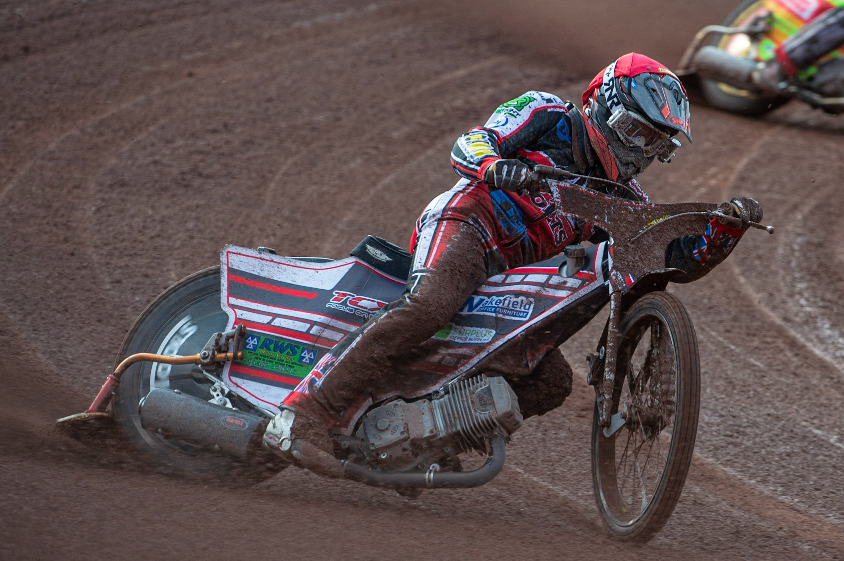 MANCHESTER, UK. JULY 2ND  Jack Parkinson-Blackburn  in action  for the Belle Vue Cool Running Colts during the National Development League match between Belle Vue Colts and Kent Royals at the National Speedway Stadium, Manchester on Friday 2nd July 2021. (Credit: Ian Charles | MI News)