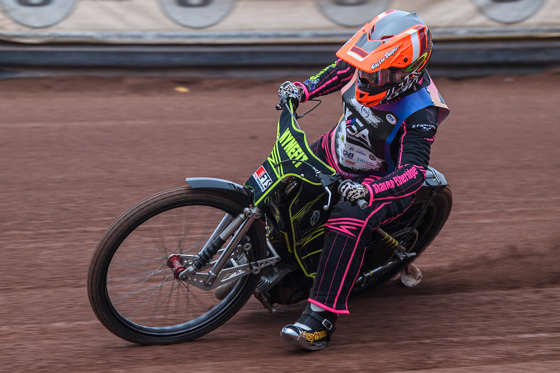 Bree Etheridge on track during the FIM Women's  Speedway Academy at the National Speedway Stadium, Manchester on Friday 4th August 2023. (Photo: Ian Charles | MI News)