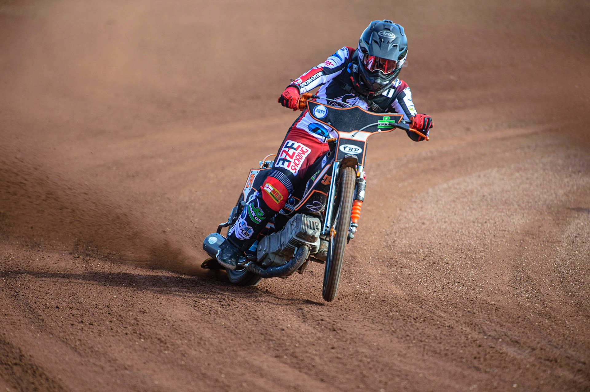 MANCHESTER, UK. MAR 14TH Jack Smith in action during the Belle Vue Speedway Media Day at the National Speedway Stadium, Manchester on Monday 14th March 2022. (Credit: Ian Charles | MI News)