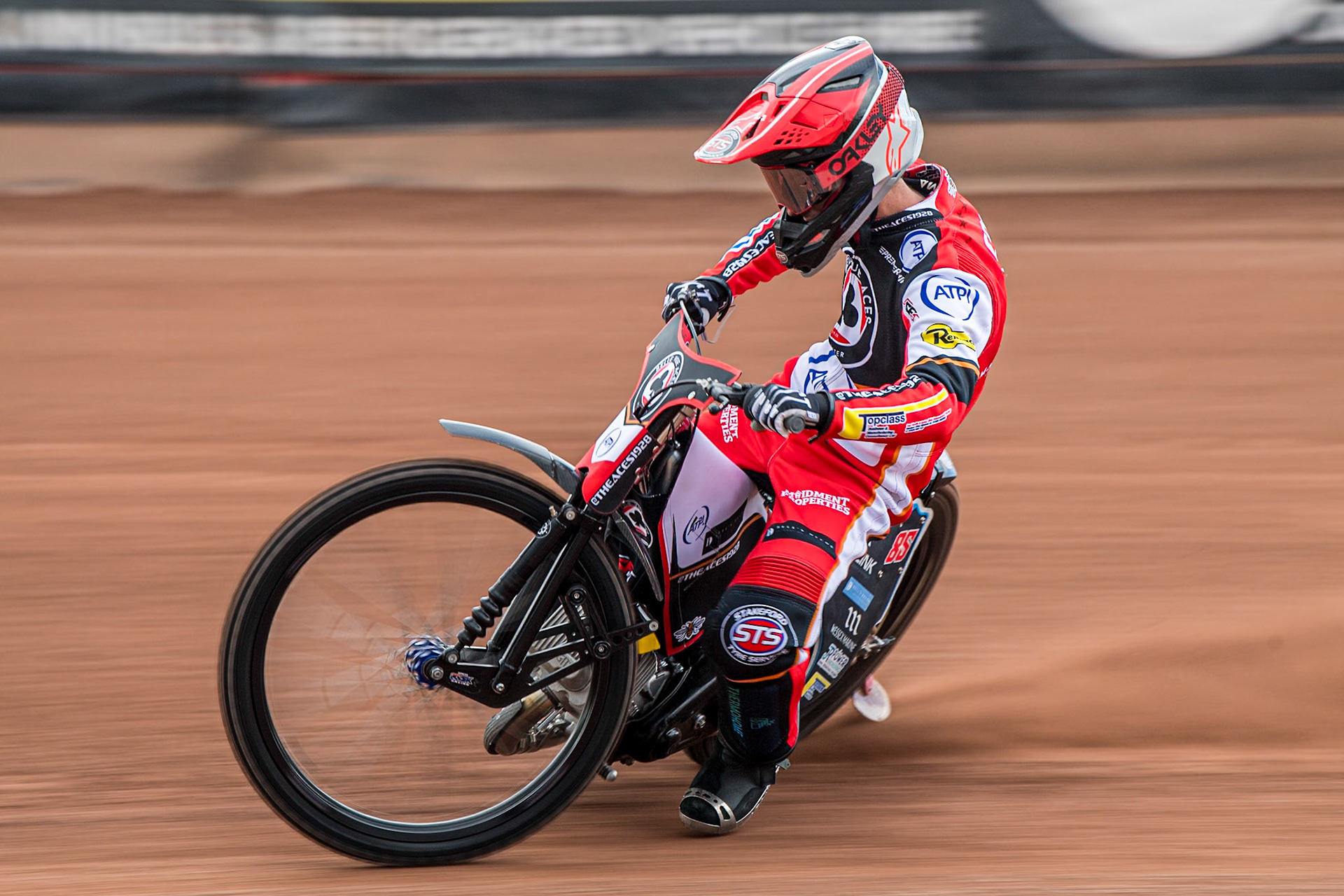 Zack Cook in action during the Belle Vue Aces Media Day at the National Speedway Stadium, Manchester on Wednesday 12th March 2025. (Photo: Ian Charles | MI News)