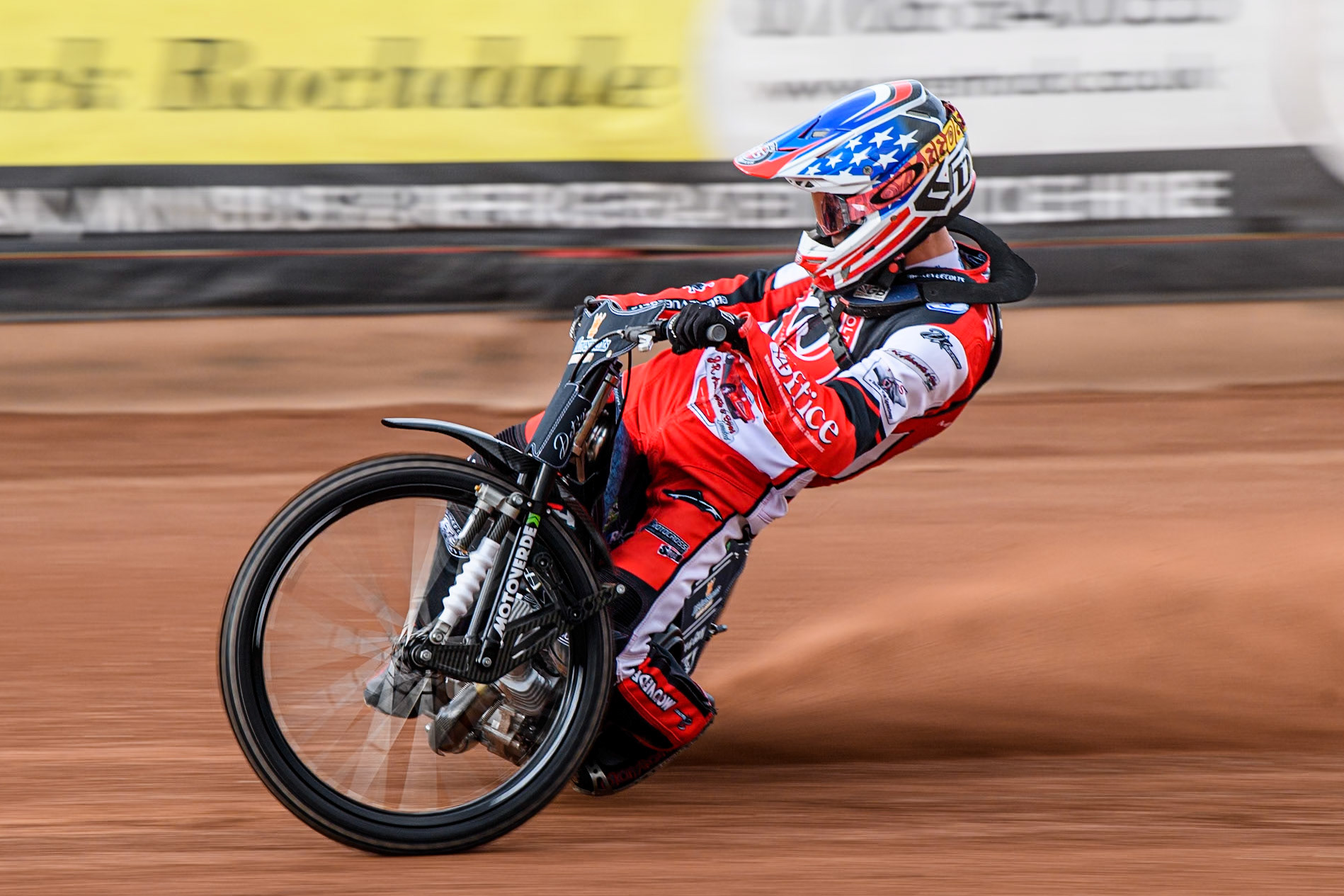 Freddy Hodder in action during the Belle Vue Aces Media Day at the National Speedway Stadium, Manchester on Wednesday 12th March 2025. (Photo: Ian Charles | MI News)