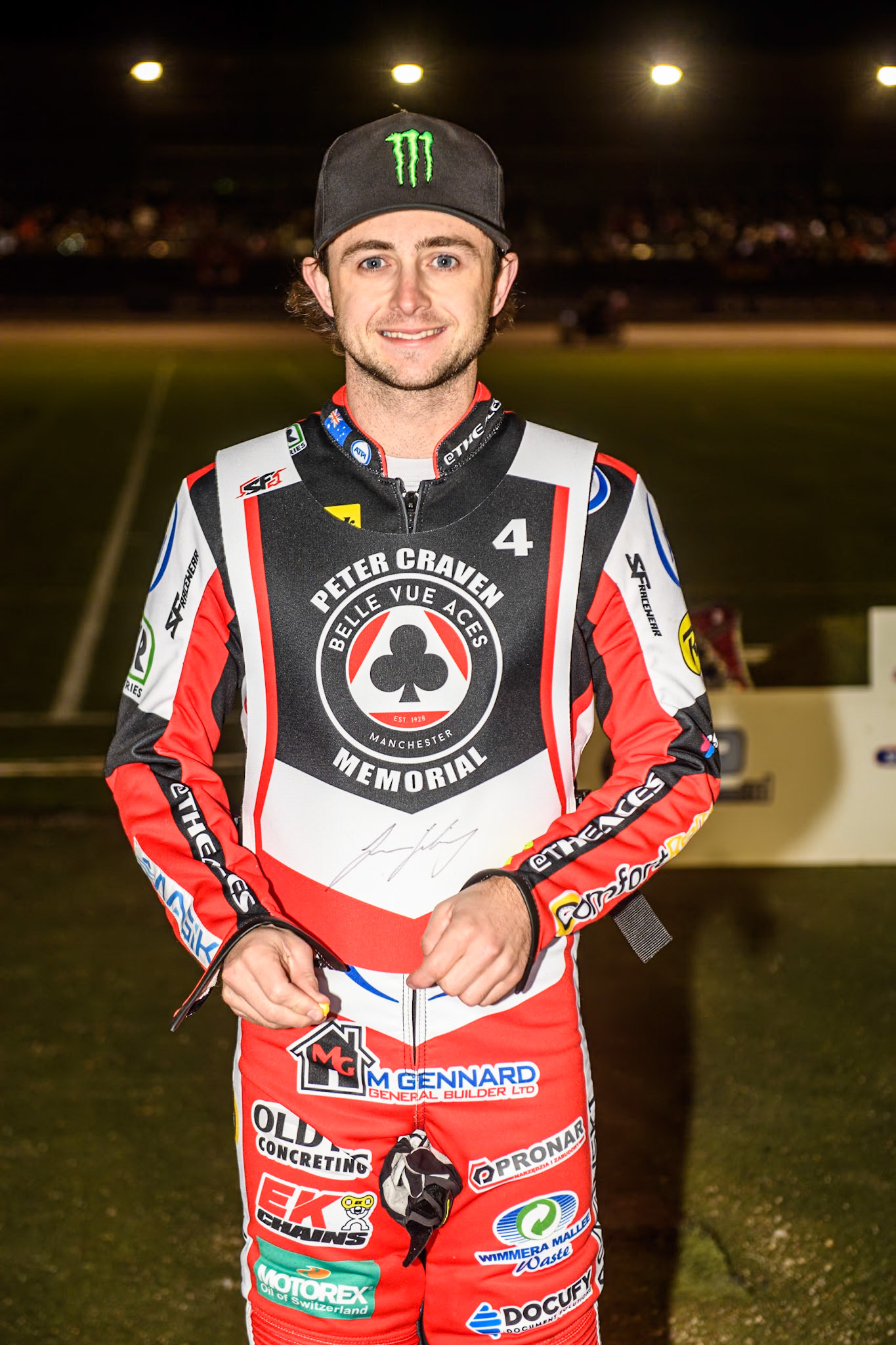 Australia's Jaimon Lidsey during the Peter Craven Memorial Trophy meeting at the National Speedway Stadium, Manchester on Monday 18th March 2024. (Photo: Ian Charles | MI News)