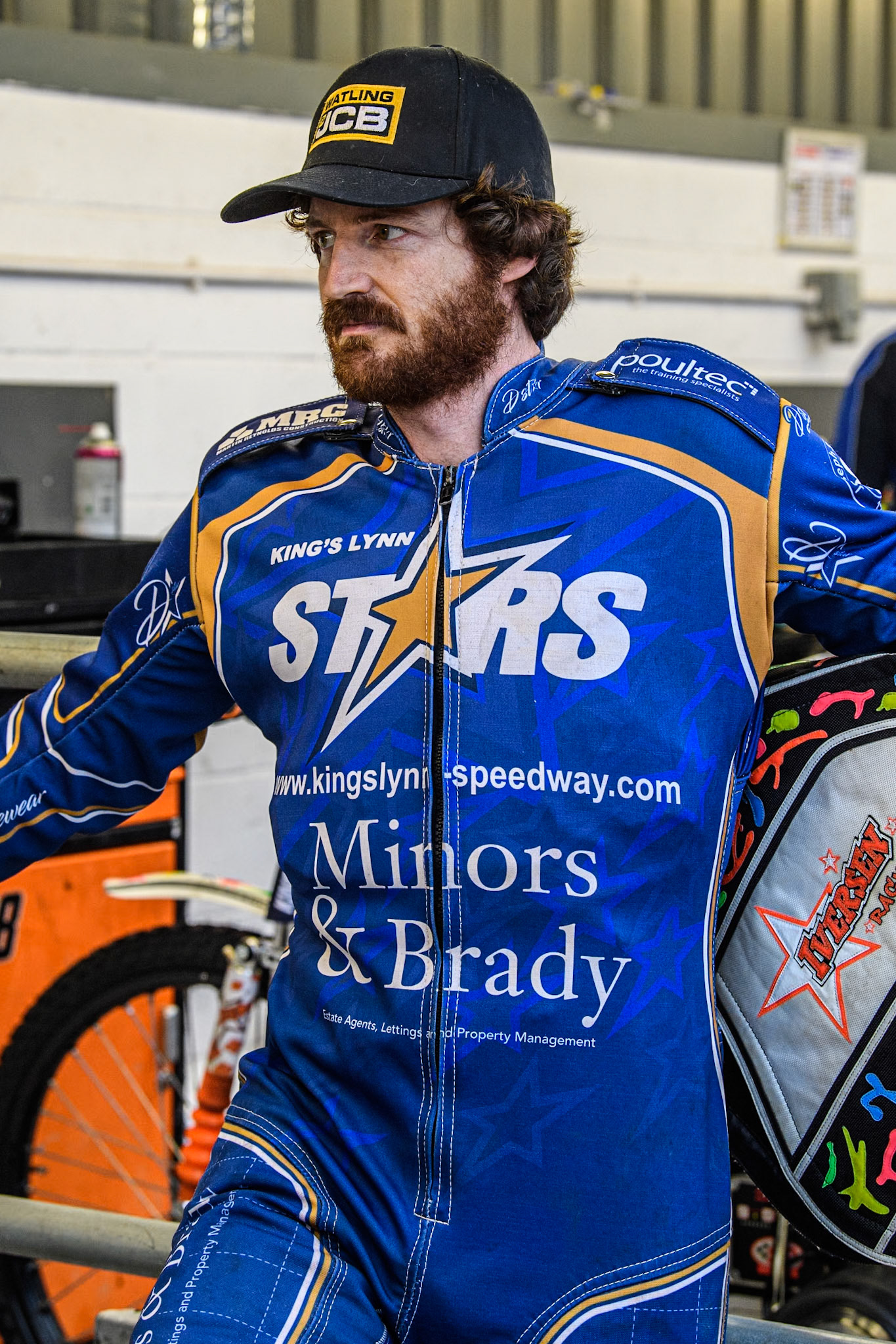 King Lynn Stars' Guest Richard Lawson during the Rowe Motor Oil Premiership match between Belle Vue Aces and King's Lynn Stars at the National Speedway Stadium, Manchester on Monday 20th May 2024. (Photo: Ian Charles | MI News)
