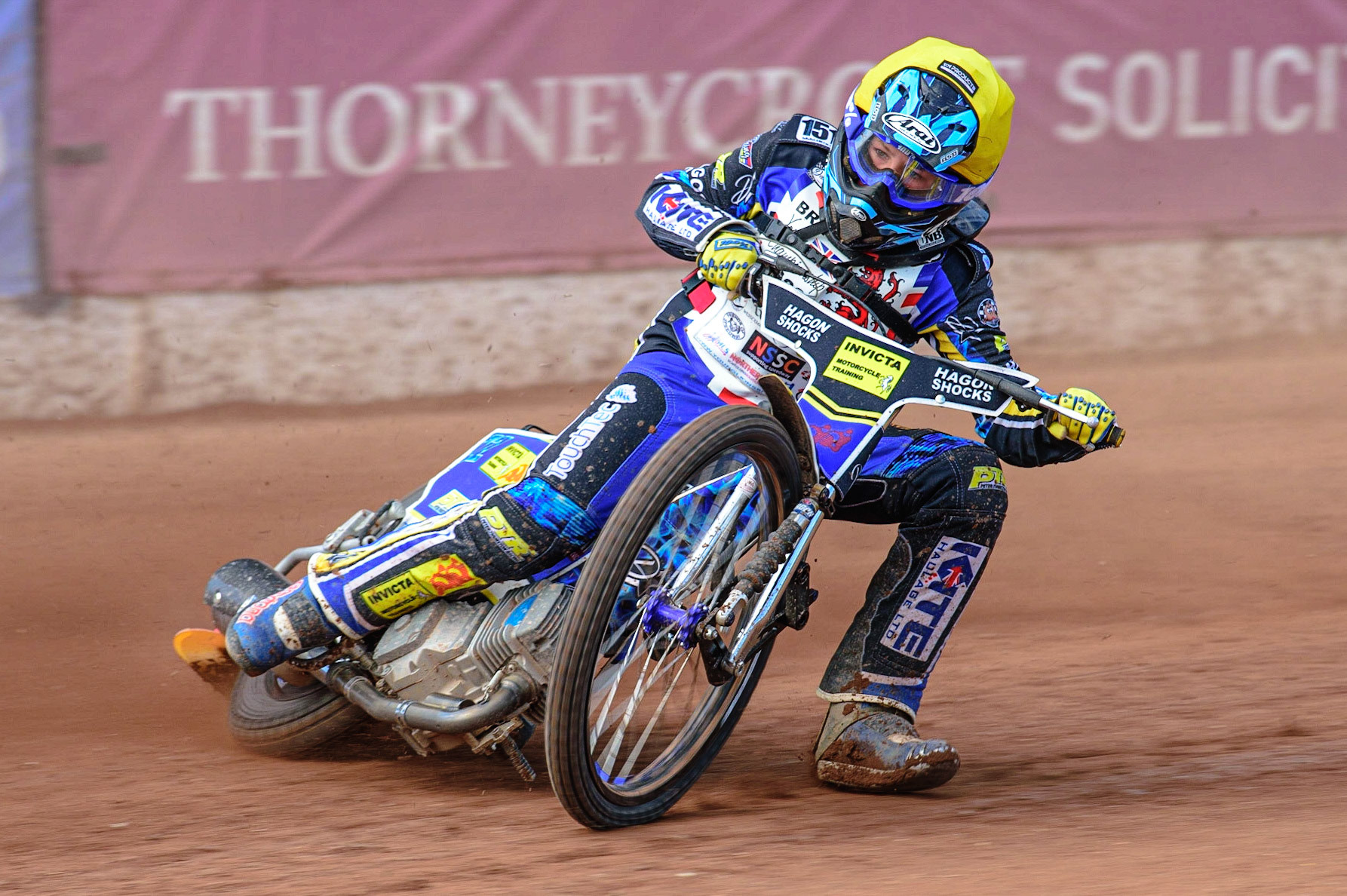MANCHESTER, UK. JUN 3RD Owen Booth (72) during the British Youth Speedway Championship (Round 4)  at the National Speedway Stadium, Manchester on Friday 3rd June 2022. (Credit: Ian Charles | MI News)
