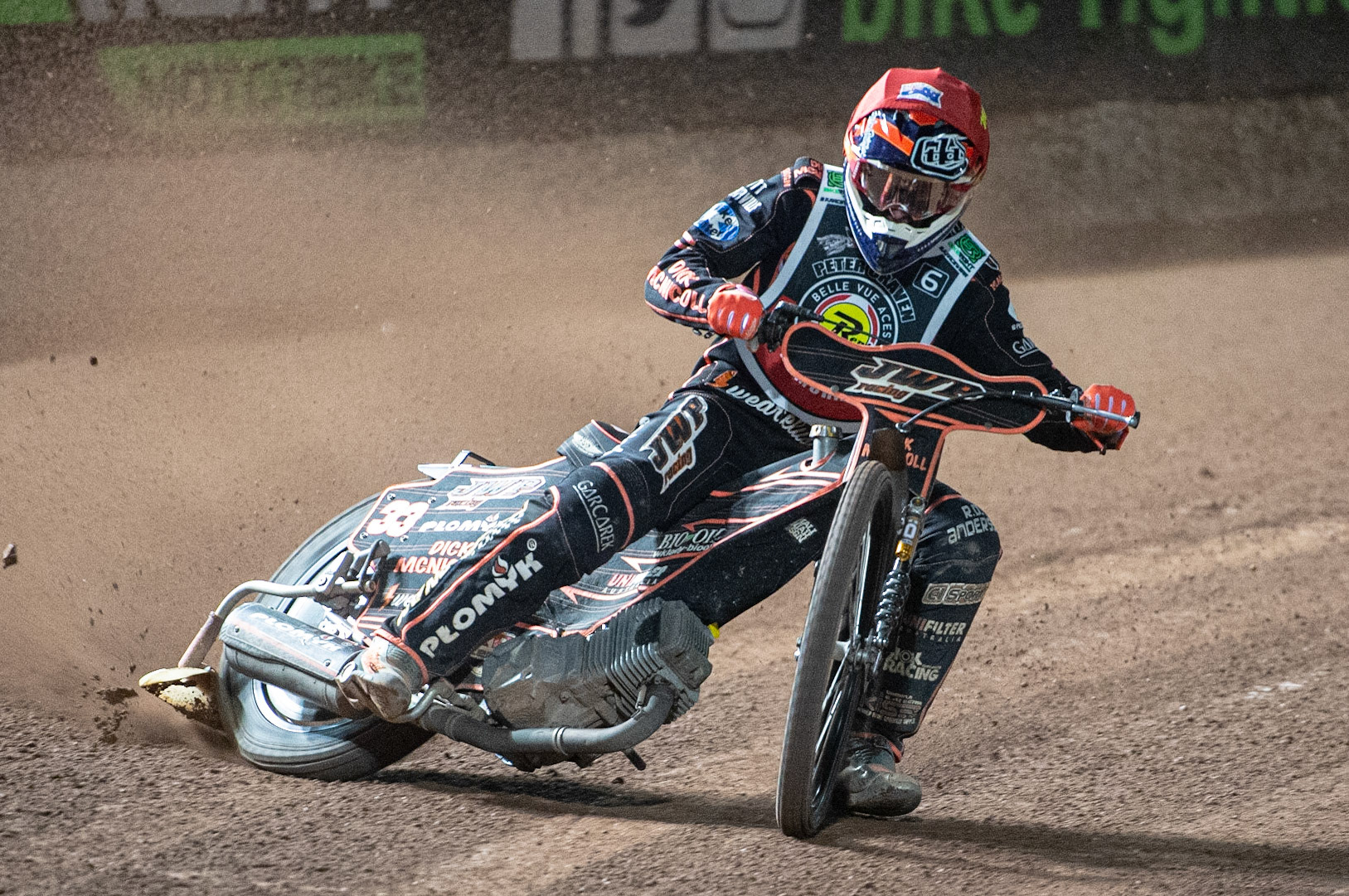 Photo: Ian CharlesSam Masters in action Peter Craven Memorial Trophy, National Speedway Stadium, Manchester Thursday  22  October  2020