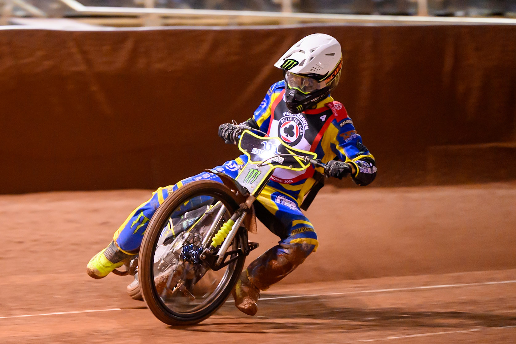 Chris Holder in action during the Peter Craven Memorial Trophy at the National Speedway Stadium, Manchester, on Monday 16th March 2026. (Photo: Ian Charles | MI News)