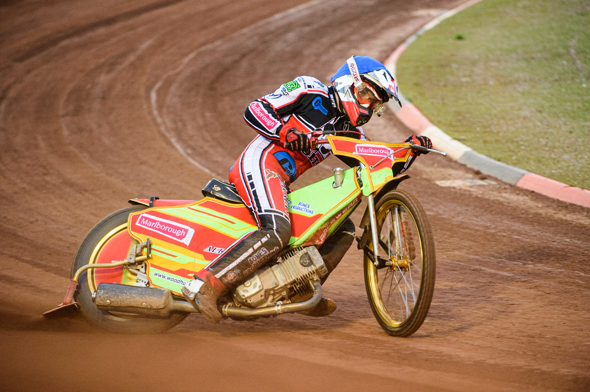 MANCHESTER, UK. AUGUST 20TH  Ben Woodhull  in action during the National Development League match between Belle Vue Aces and Armadale Devils at the National Speedway Stadium, Manchester on Friday 20th August 2021. (Credit: Ian Charles | MI News)