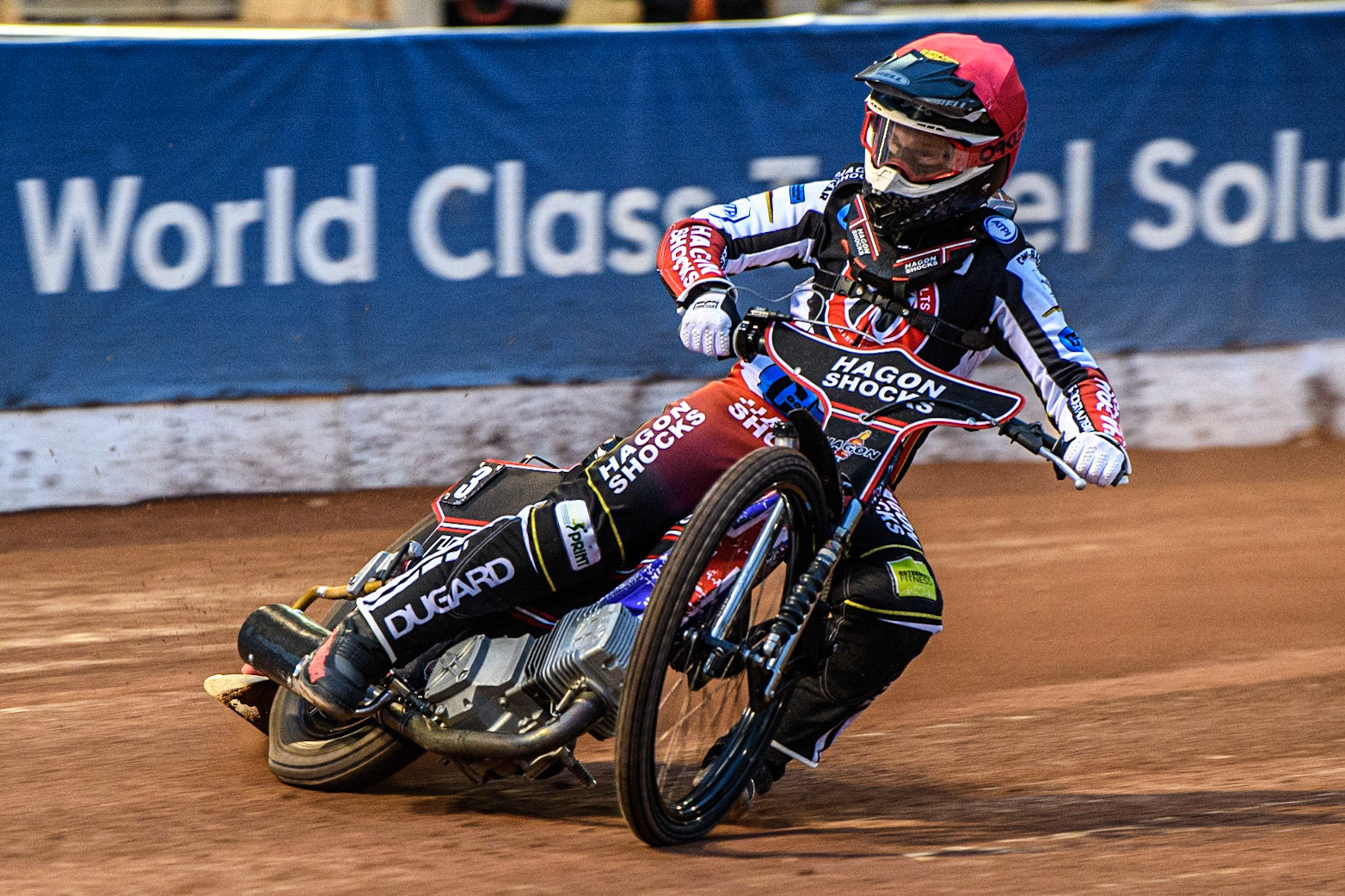 Sam Hagon  in action  for Belle Vue Cool Running Colts  during the National Development League match between Belle Vue Colts and Oxford Chargers at the National Speedway Stadium, Manchester on Friday 12th May 2023. (Photo: Ian Charles | MI News)