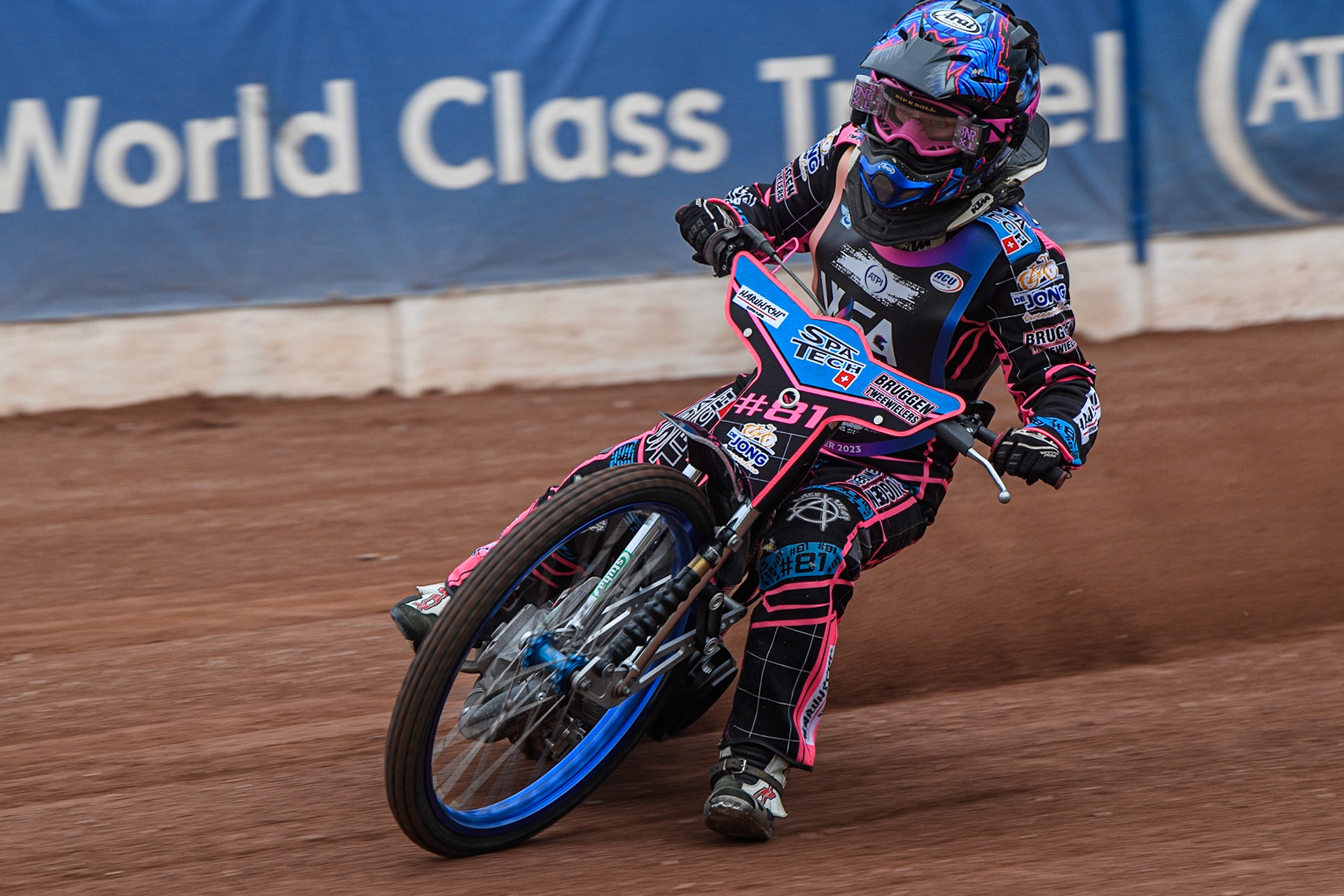 Nynke Sijbesma on track during the FIM Women's  Speedway Academy at the National Speedway Stadium, Manchester on Friday 4th August 2023. (Photo: Ian Charles | MI News)
