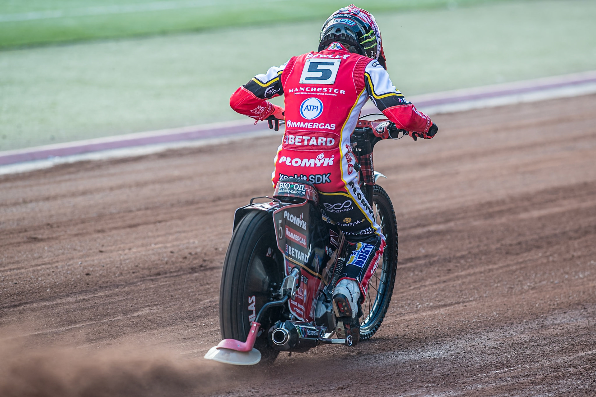 Dan Bewley does a practice start during the Belle Vue Aces Media Day at the National Speedway Stadium, Manchester on Wednesday 12th March 2025. (Photo: Ian Charles | MI News)