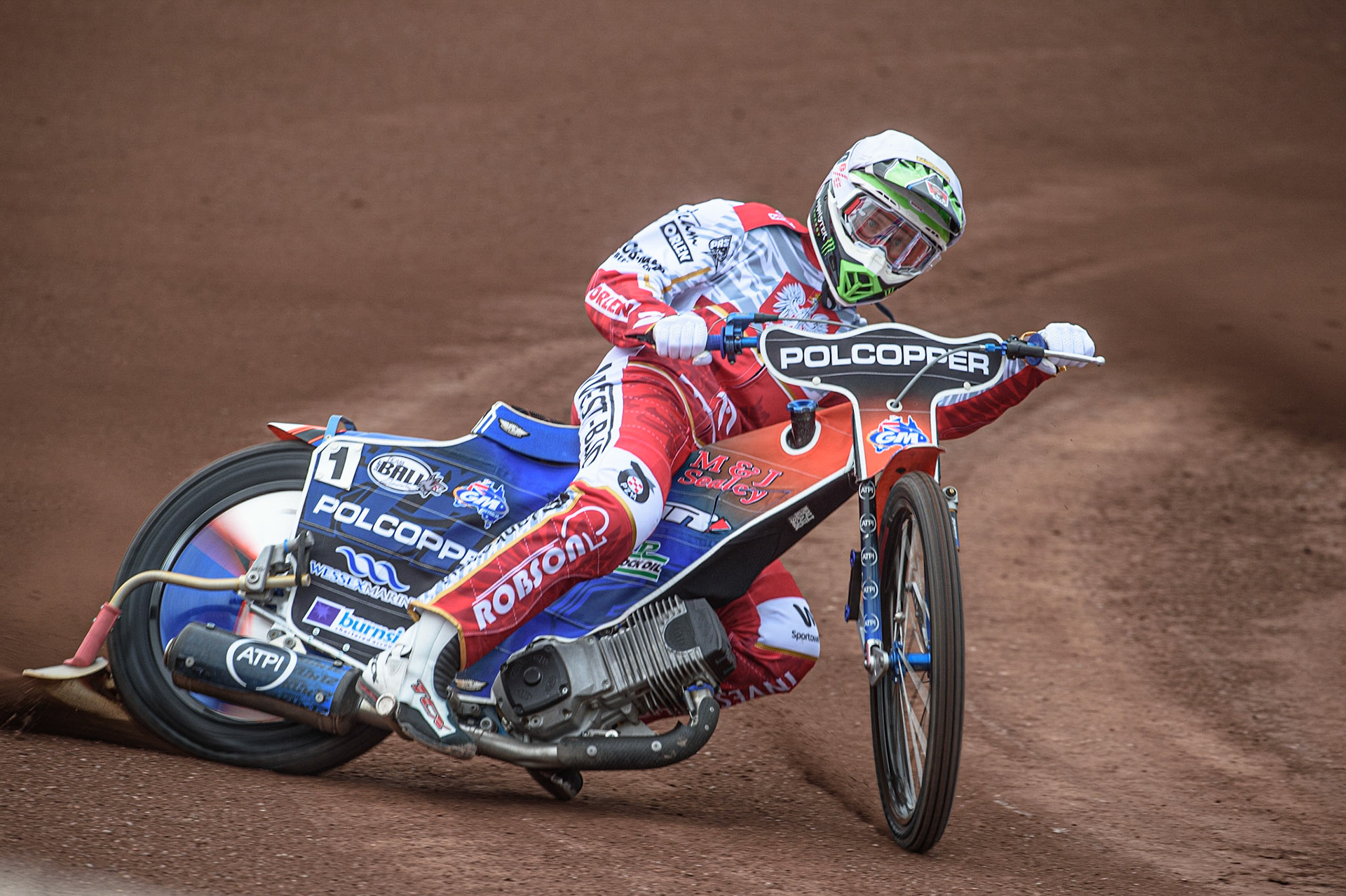 GLASGOW, UK. JUNE 19TH.  Tobiasz Musielak (Poland) in action  during the FIM Speedway Grand Prix Qualifying Round at the Peugeot Ashfield Stadium, Glasgow on Saturday 19th June 2021. (Credit: Ian Charles | MI News)