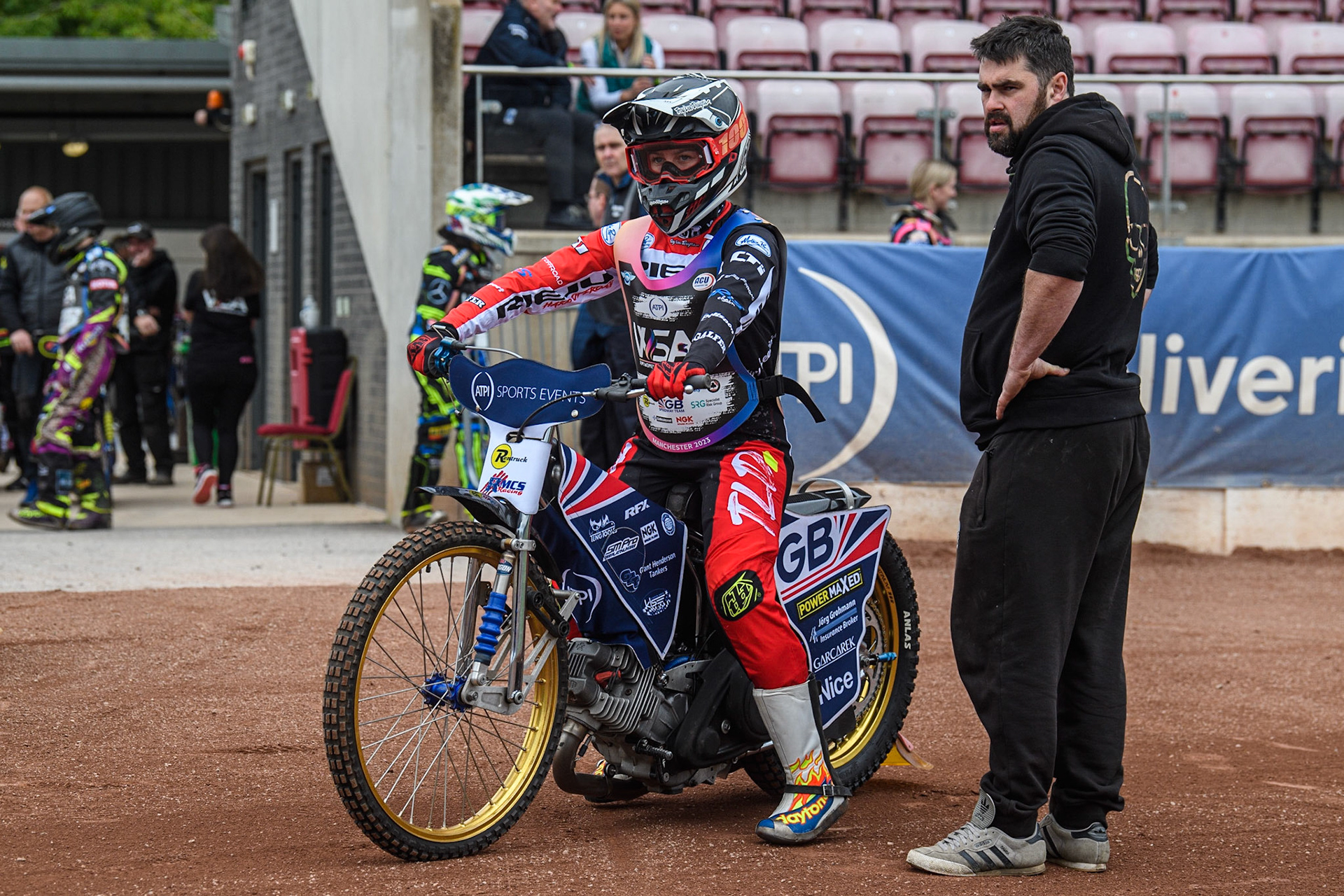 Rosie Rowett from Enduro eats to start during the FIM Women's  Speedway Academy at the National Speedway Stadium, Manchester on Friday 4th August 2023. (Photo: Ian Charles | MI News)