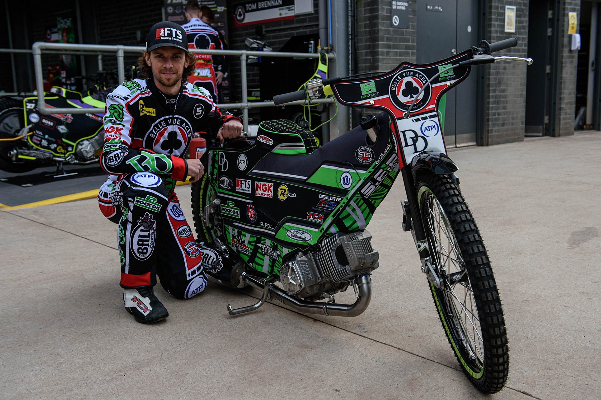 Photo: Ian CharlesCharles Wright - Belle Vue AcesBelle Vue Press &amp; Practice, , National Speedway Stadium, Manchester Thursday  13  May  2021