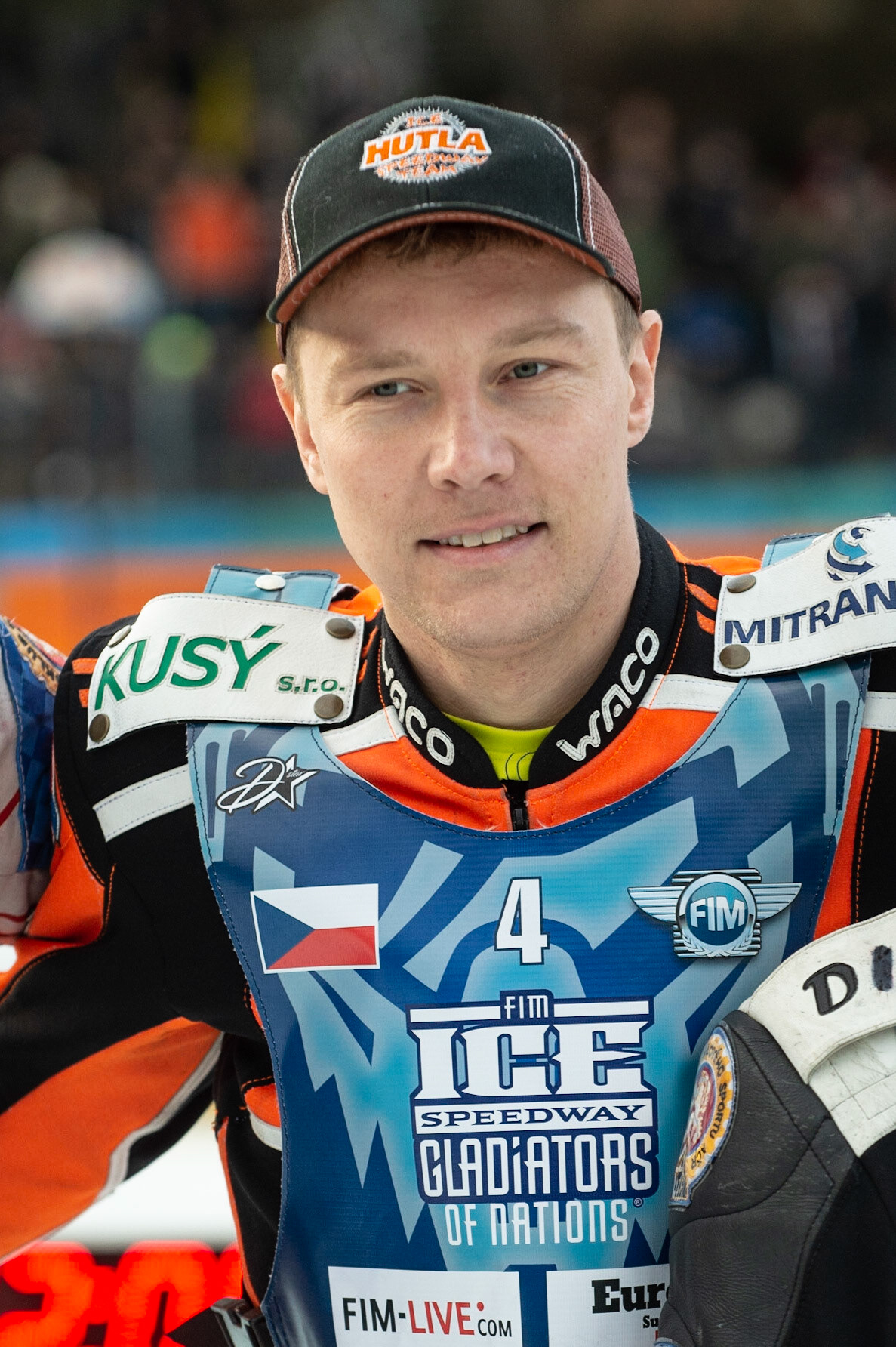 BERLIN GERMANY  - February 29  Lukas Hutla of The Czech Republic  during theIce Speedway of Nations (Day 1) at the Horst-Dohm-Eisstadion, Berlin,  on Saturday 29 February 2020. (Credit: Ian Charles | MI News)