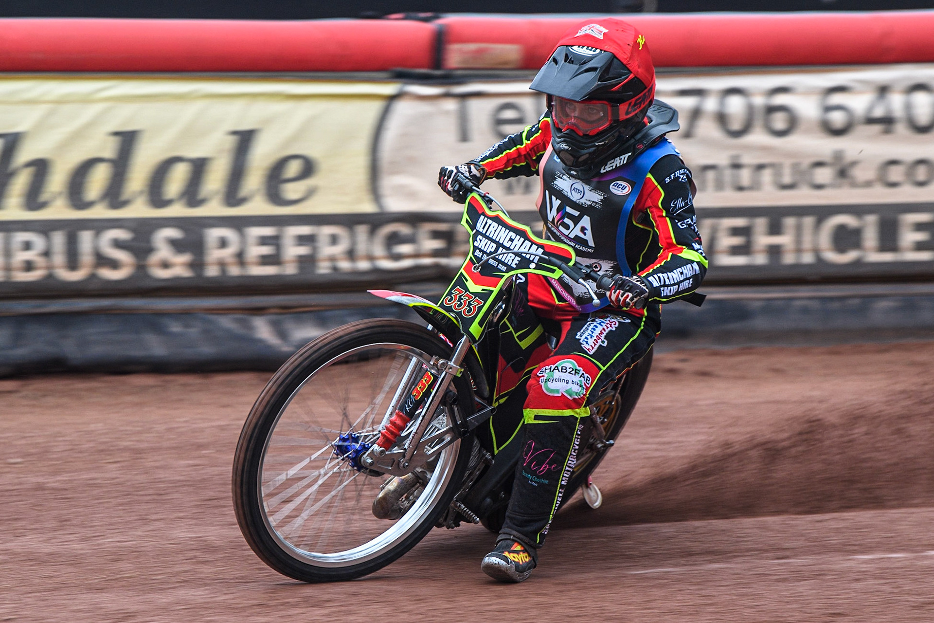 Katie Gordon on track during the FIM Women's  Speedway Academy at the National Speedway Stadium, Manchester on Friday 4th August 2023. (Photo: Ian Charles | MI News)
