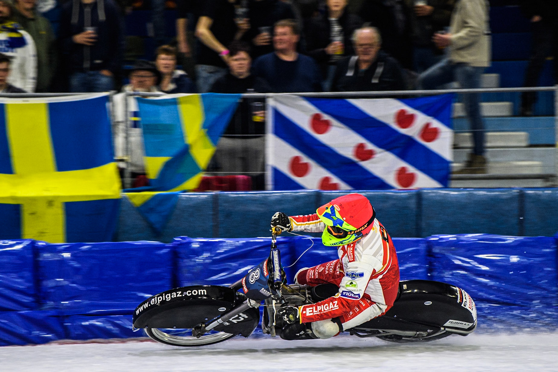 Michał Knapp of Poland in action during the Roelof Thijs Bokaal, Ice Rink Thialf, Heerenveen, Netherlands on Friday 4th April 2025. (Photo: Ian Charles | MI News)