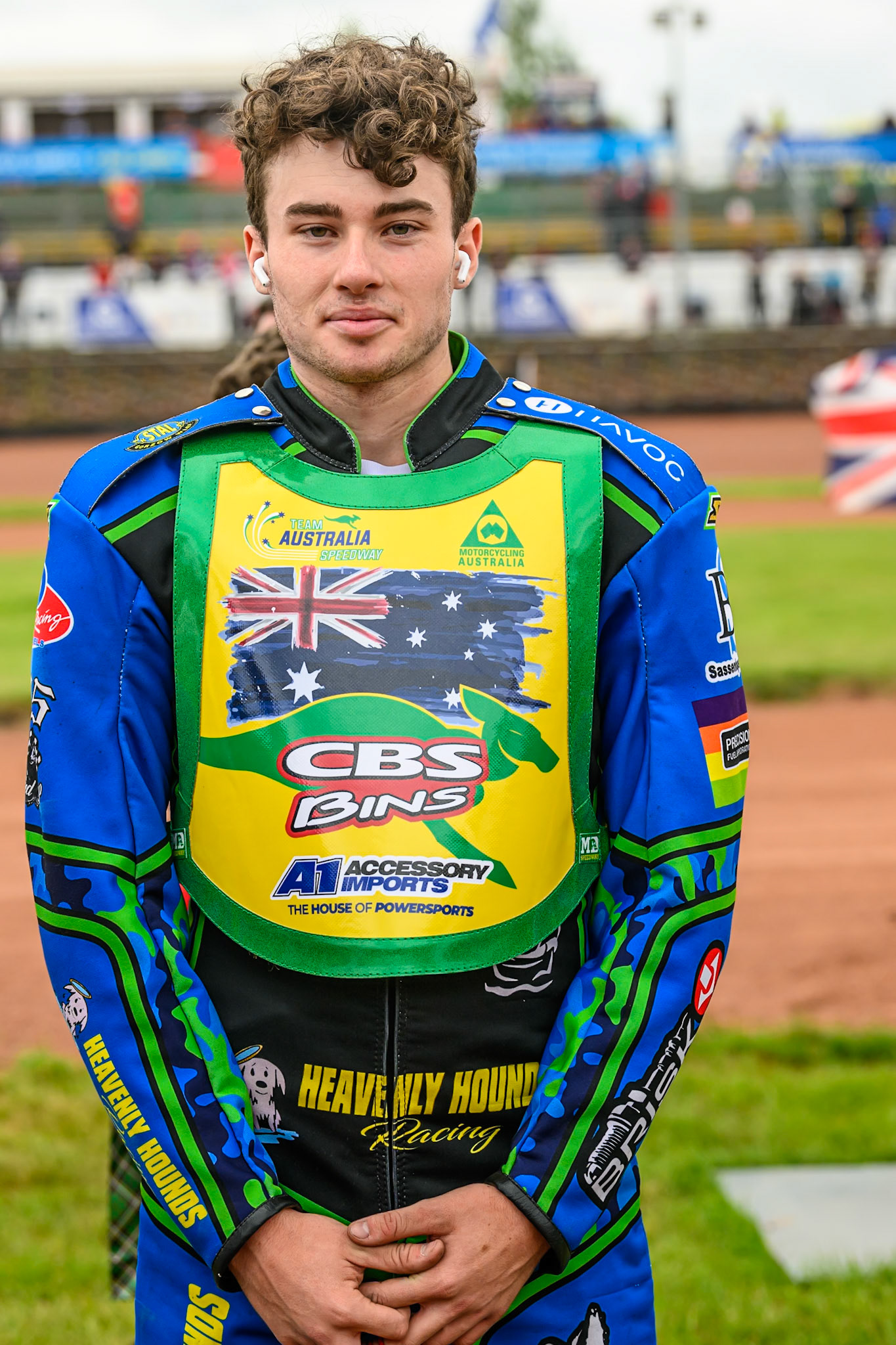 Michael West of Australia during the FIM SGP2 Qualifying Round at the Peugeot Ashfield Stadium in Glasgow on Saturday 24th May 2025. (Photo: Ian Charles | MI News)