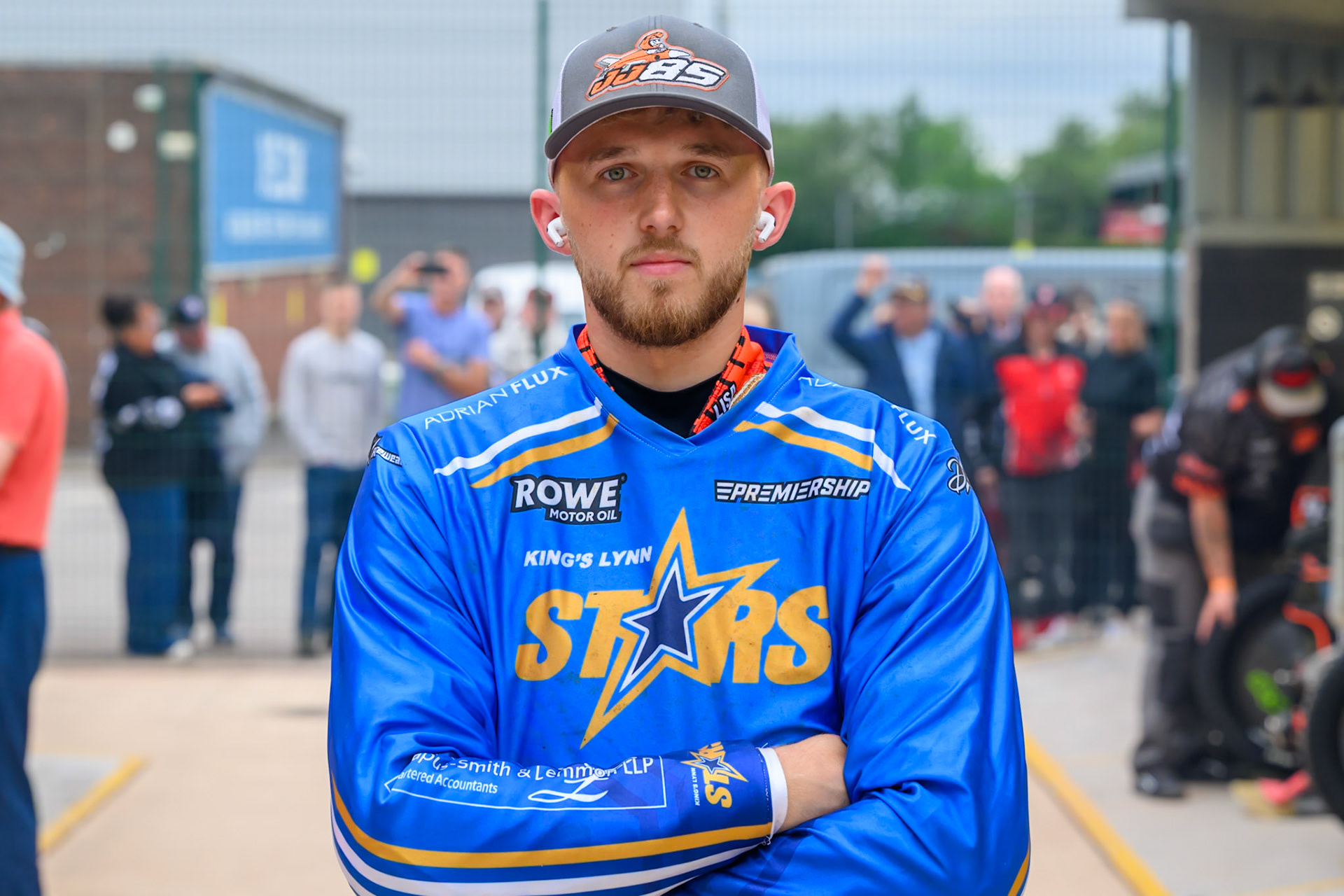Jordan Jenkins of Kings Lynn Stars during the Rowe Motor Oil Premiership match between Belle Vue Aces and King's Lynn Stars at the National Speedway Stadium, Manchester on Monday 29th June 2026. (Photo: Ian Charles | MI News)