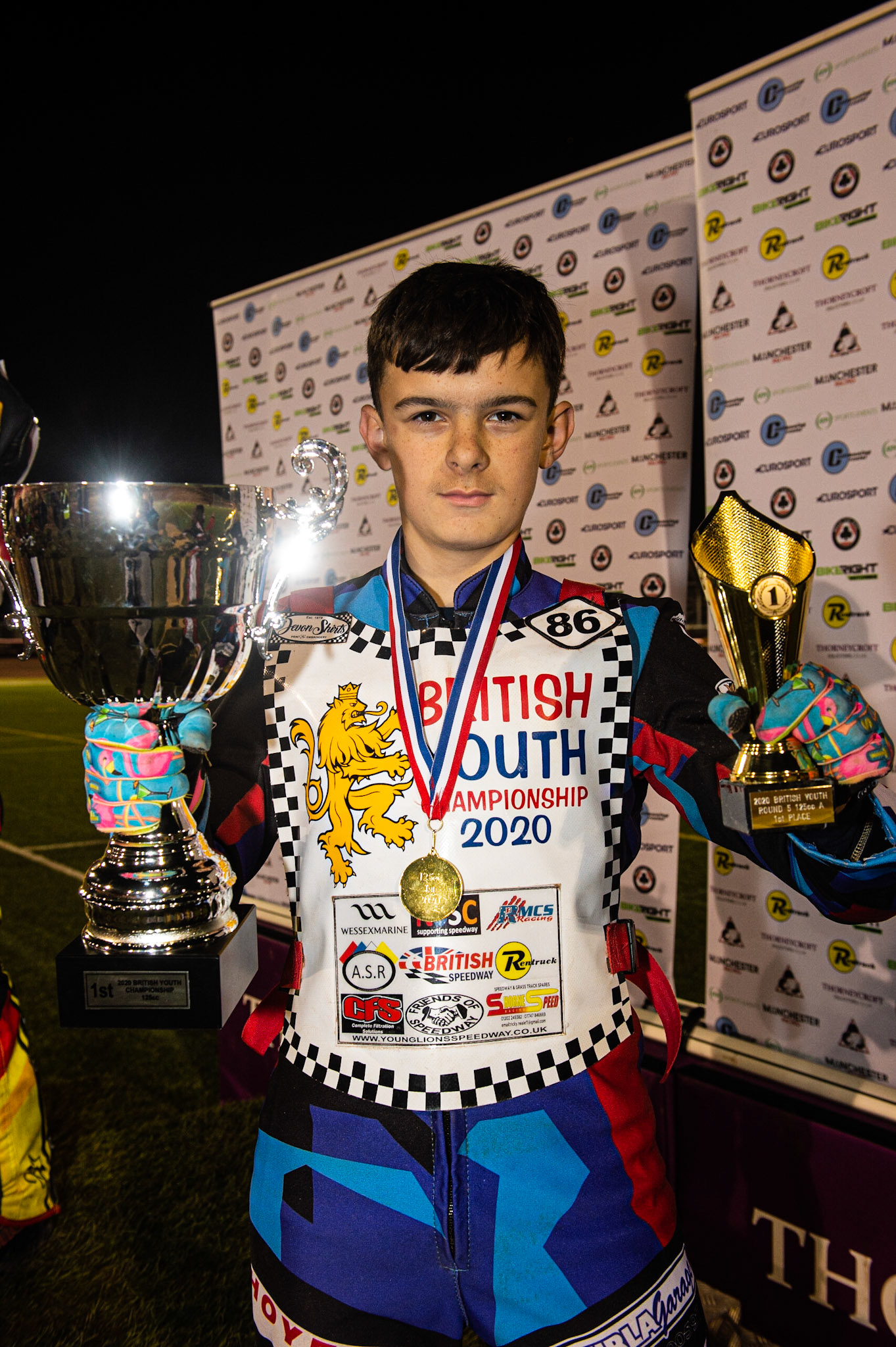 Photo: Ian CharlesSonny Springer British Youth Champion 125cc British Youth Speedway Championship (Round 5), National Speedway Stadium, Manchester Saturday  10  October  2020