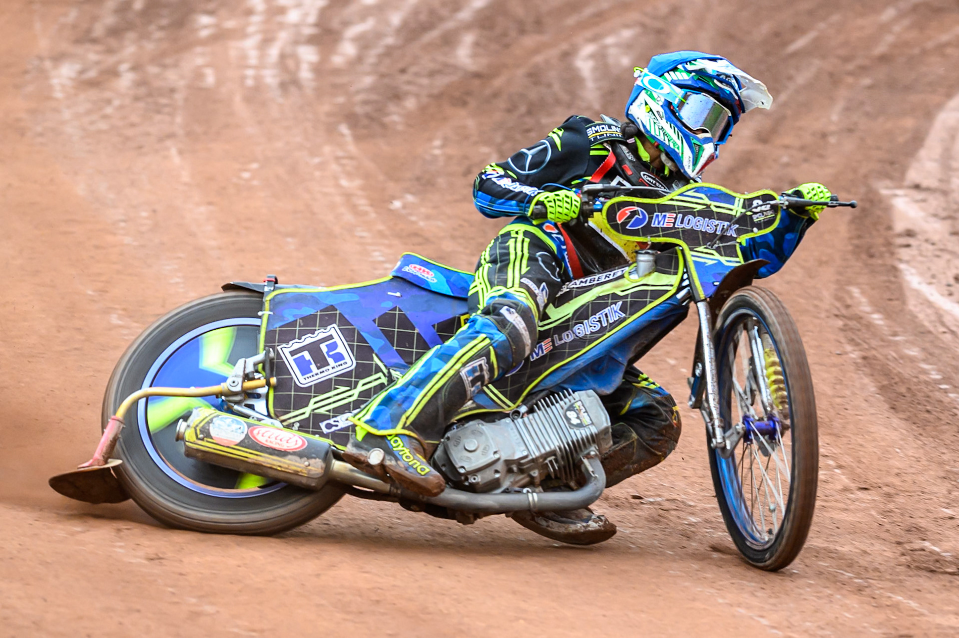 Patricia Erhart of Germany in action during the FIM SGP2 Qualifying Round at the Peugeot Ashfield Stadium in Glasgow on Saturday 24th May 2025. (Photo: Ian Charles | MI News)