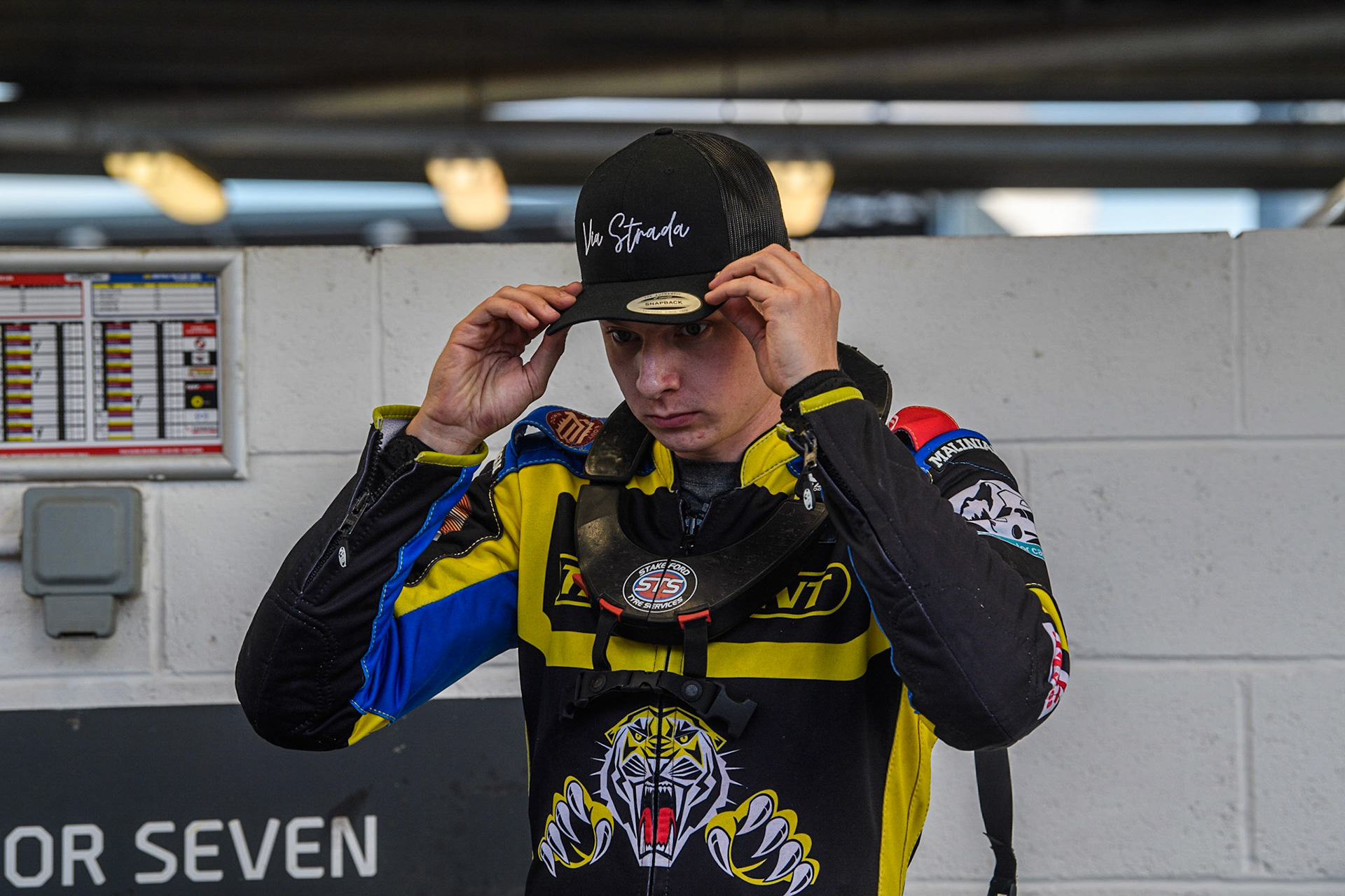 Dan Gilkes - Sheffield TruPlant Tigers during the Sports Insure Premiership match between Belle Vue Aces and Sheffield Tigers at the National Speedway Stadium, Manchester on Monday 7th August 2023. (Photo: Ian Charles | MI News)