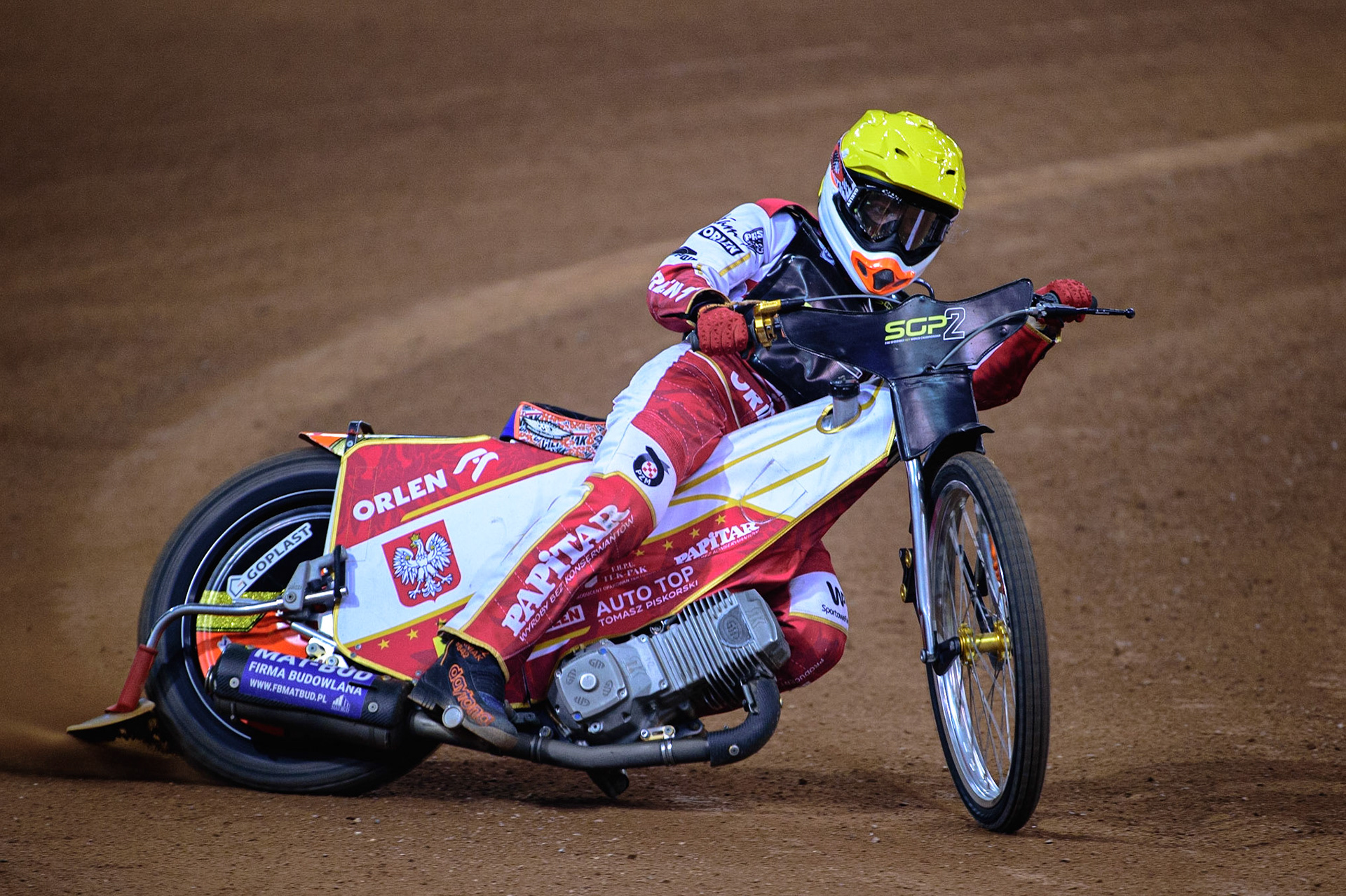 Mateusz Cierniak (Poland)  in action during the FIM  Speedway Grand Prix  2 of Great Britain at the Principality Stadium, Cardiff on Sunday 14th August 2022. (Credit: Ian Charles | MI News)