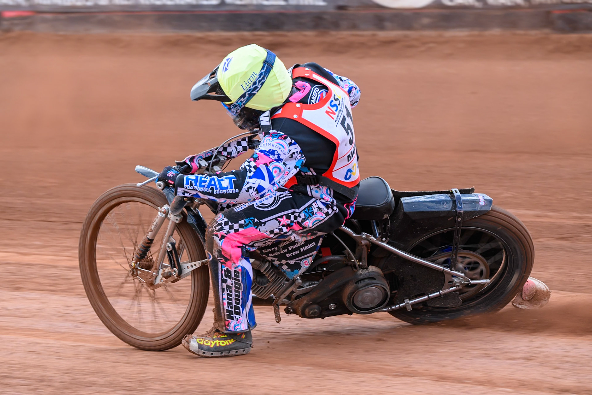 BRITISH YOUTH CHAMPIONSHIP (500cc): Liam Morris (51) in action during the British Youth Speedway Championship at the National Speedway Stadium, Manchester on Sunday 10th May 2026. (Photo: Ian Charles | MI News)