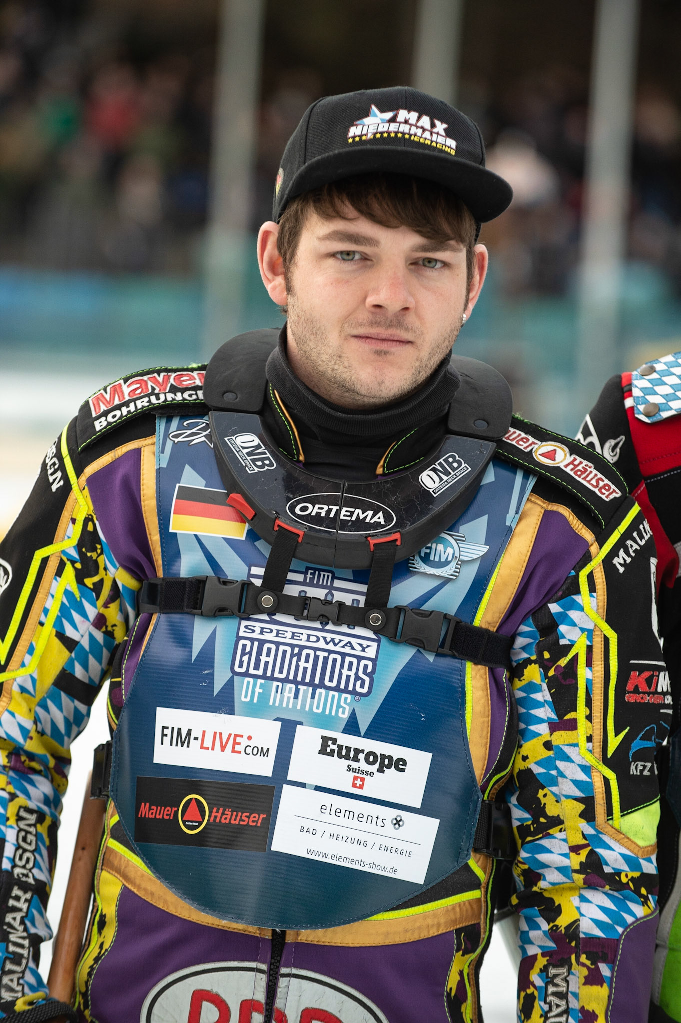 BERLIN GERMANY  - February 29  Max Neidermaier of Germany  during theIce Speedway of Nations (Day 1) at the Horst-Dohm-Eisstadion, Berlin,  on Saturday 29 February 2020. (Credit: Ian Charles | MI News)