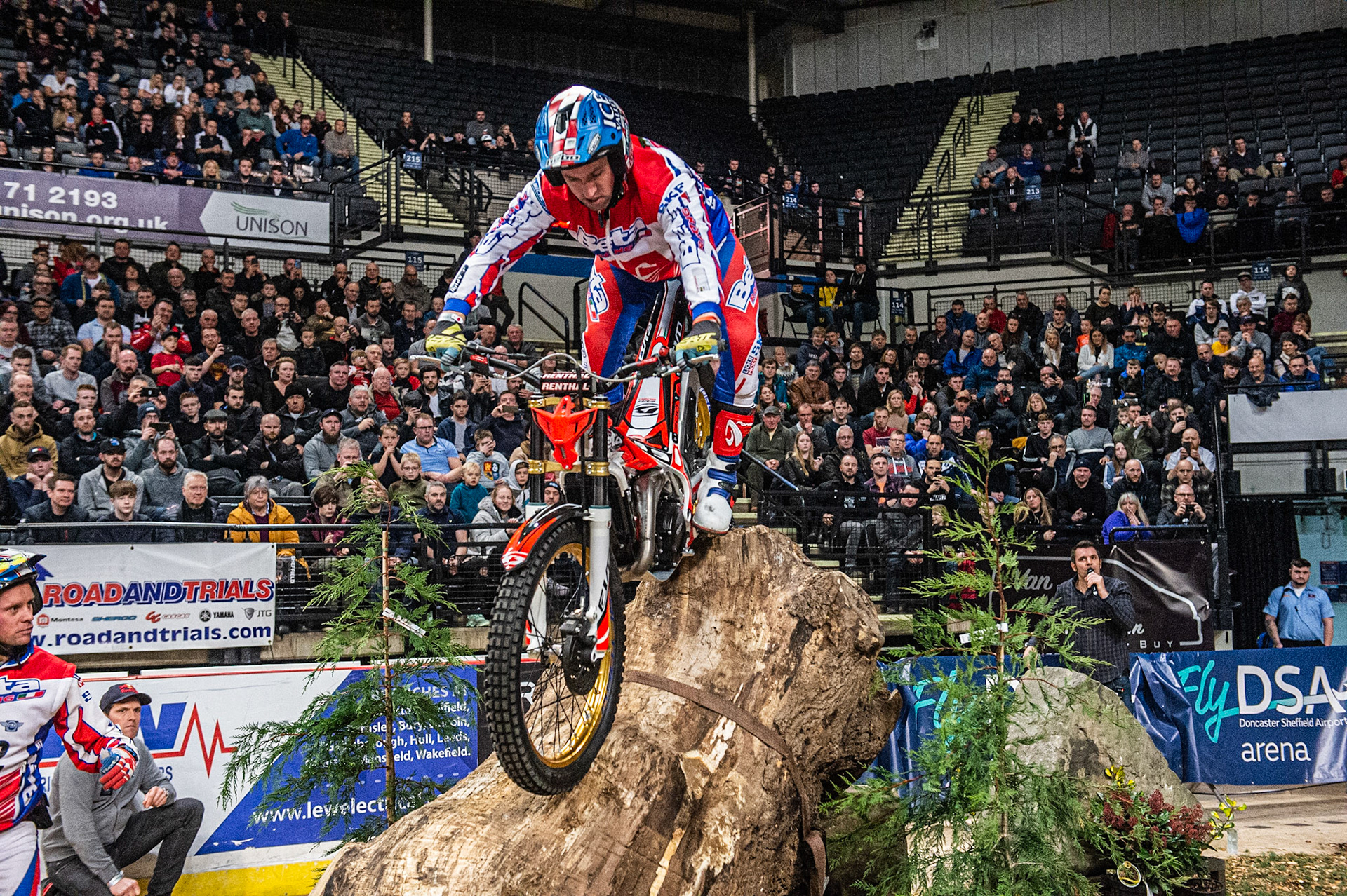 SHEFFIELD, ENGLAND  - DECEMBER 28TH  James Dabill, UK (Beta) on the RedBull Section 4  during the 25th Anniversary Sheffield Indoor Trial at the FlyDSA Arena, Sheffield on Saturday 28th December 2019. (Credit: Ian Charles | MI News)