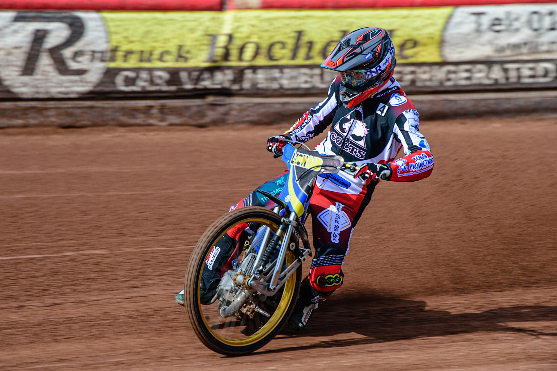 MANCHESTER, UK. MAR 14TH Jack Parkinson-Blackburn in action during the Belle Vue Speedway Media Day at the National Speedway Stadium, Manchester on Monday 14th March 2022. (Credit: Ian Charles | MI News)