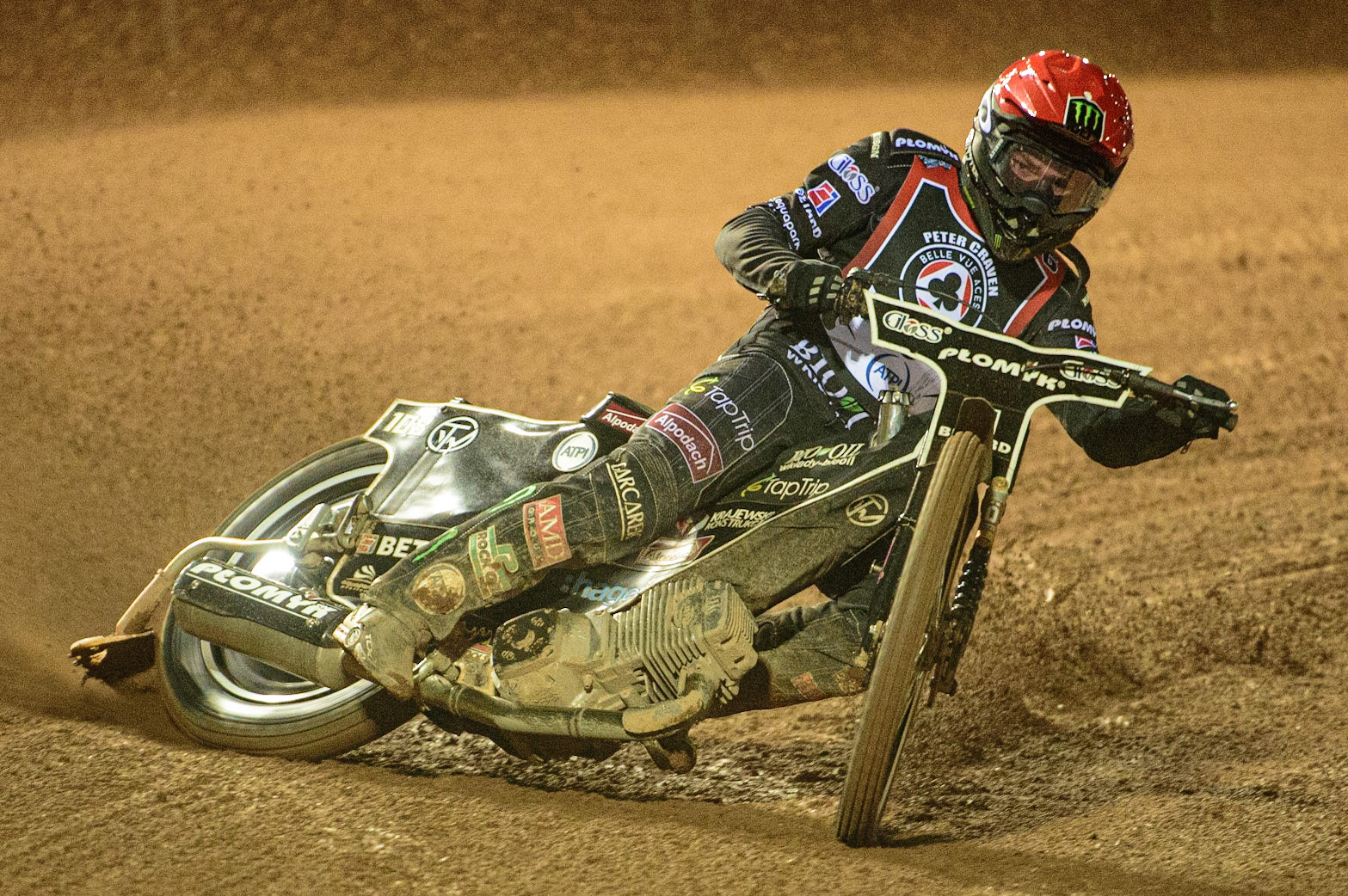 MANCHESTER, UK. MAR 21ST. Tai Woffinden in action  during the ATPI Peter Craven Memorial Trophy at the National Speedway Stadium, Manchester on Monday 21st March 2022. (Credit: Ian Charles | MI News)