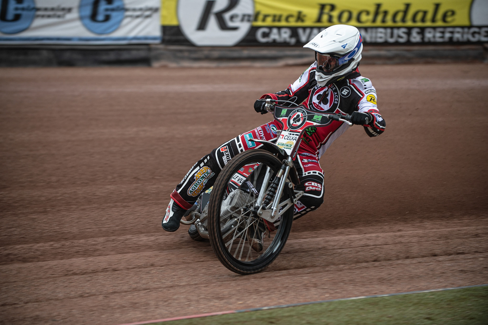MANCHESTER, ENGLAND  - March 12 Jaimon Lidsey of Belle Vue Aces in action    during The Belle Vue Speedway Media Day, at The National Speedway Stadium, Manchester, on Thursday 12 March 2020. (Credit: Ian Charles | MI News)