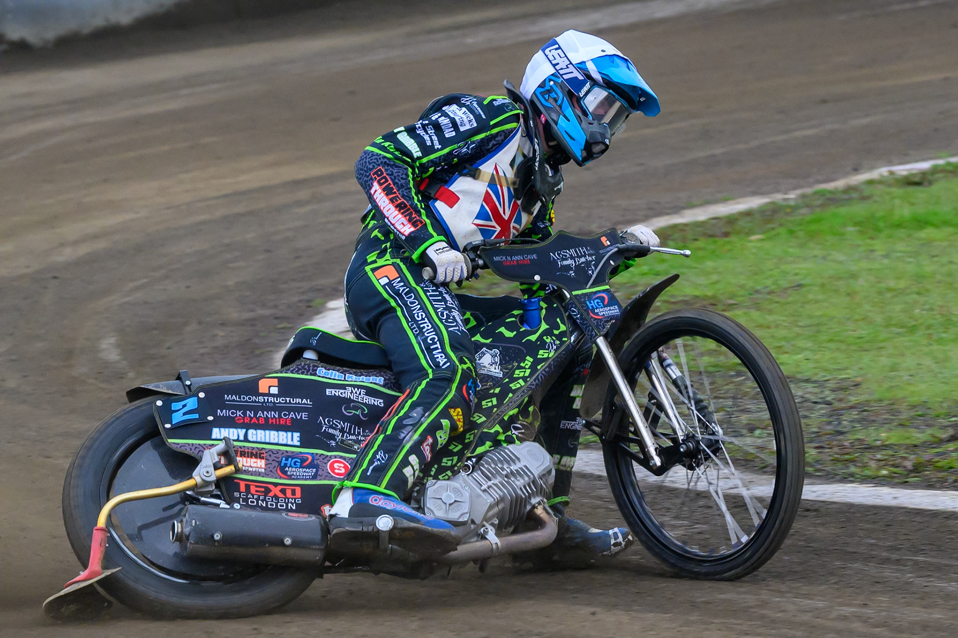 Harrison Rogers in action during the Derbyshire Open at Hi-Edge Speedway, Buxton on Sunday 27th September 2026. (Photo: Ian Charles | MI News)