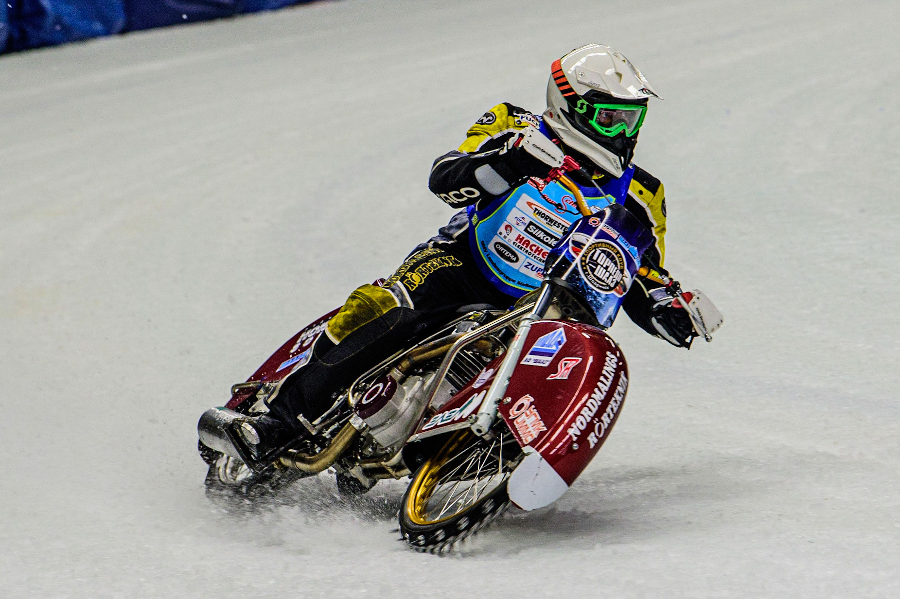 Ulf Ledström in action during the Race of Legends at the Max-Aicher-Arena, Inzell on Friday 17th March 2023. (Photo: Ian Charles | MI News)