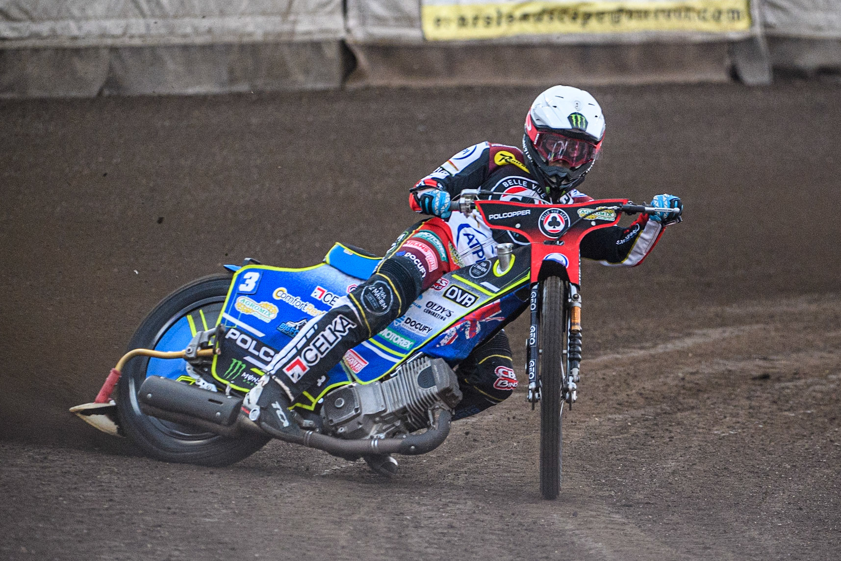during the Sports Insure Premiership match between King's Lynn Stars and Belle Vue Aces at the Adrian Flux Arena, King's Lynn on Thursday 24th August 2023. (Photo: Ian Charles | MI News)