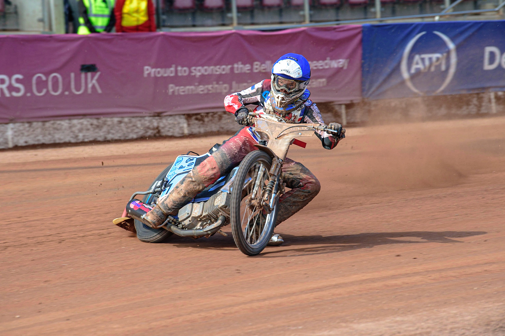 MANCHESTER, UK. JUN 3RD Sam McGurk (116) in action  during the British Youth Speedway Championship (Round 4)  at the National Speedway Stadium, Manchester on Friday 3rd June 2022. (Credit: Ian Charles | MI News)