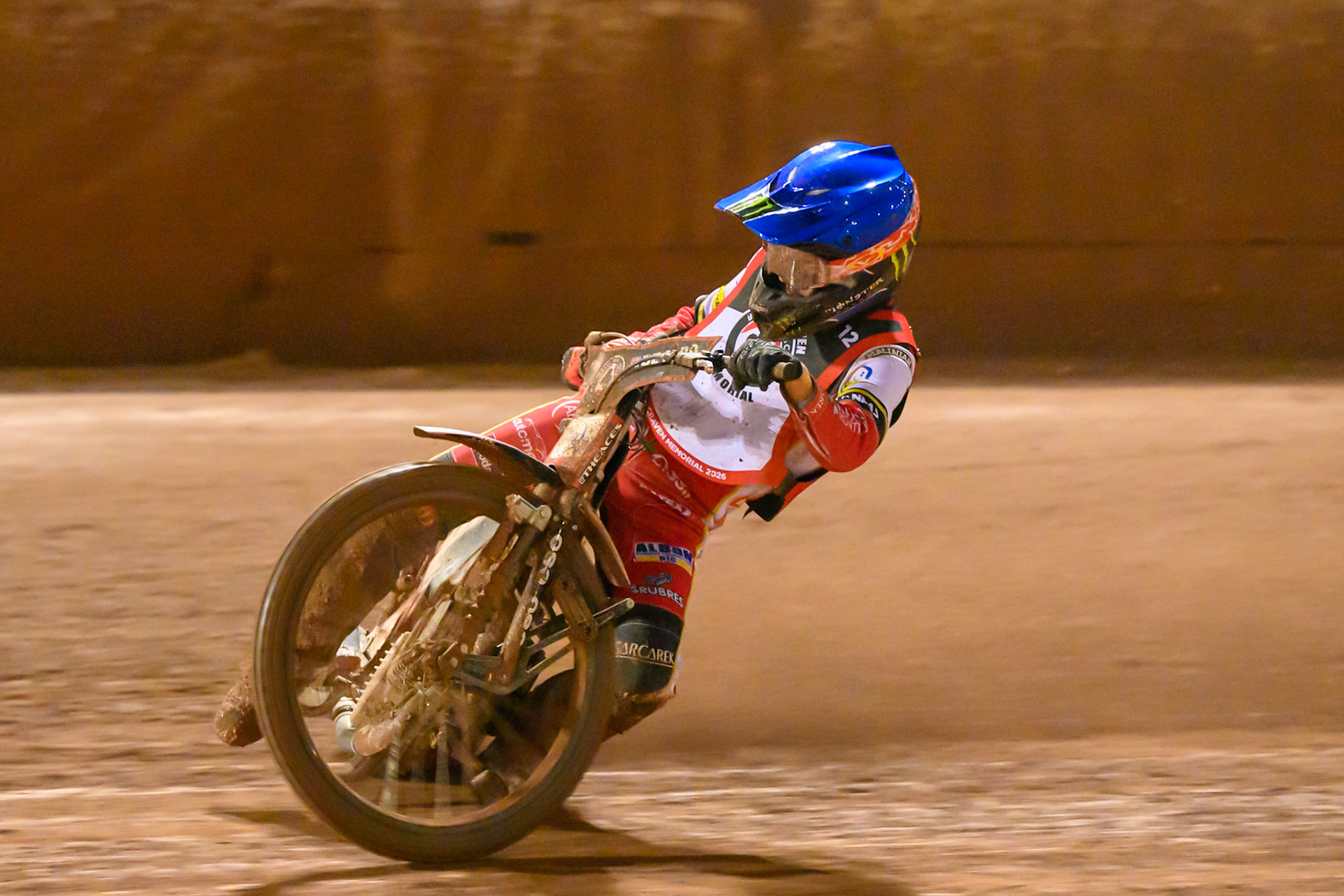 Dan Bewley  in action during the Peter Craven Memorial Trophy at the National Speedway Stadium, Manchester, on Monday 16th March 2026. (Photo: Ian Charles | MI News)