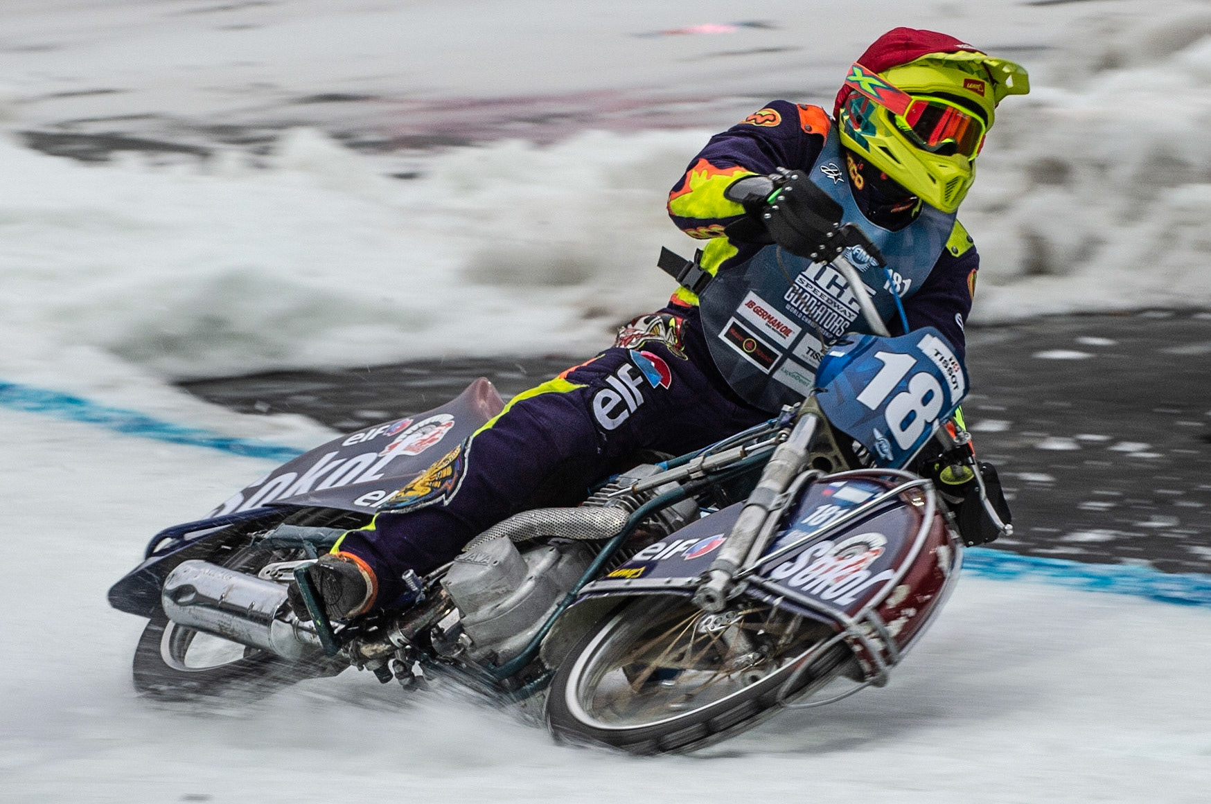 Photo: Ian Charles

Andrei Shishegov (181) in action

FIM Ice Speedway Gladiators World Championship, Final 3.1, Horst-Dohm Eisstadion, Berlin, Germany Saturday  2  March  2019