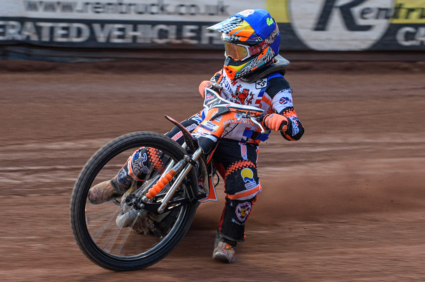 MANCHESTER, UK. MAY 28TH   500cc class winner Ben Trigger  in action  during the British Junior Championship at the National Speedway Stadium, Manchester on Friday 28th May 2021. (Credit: Ian Charles | MI News)